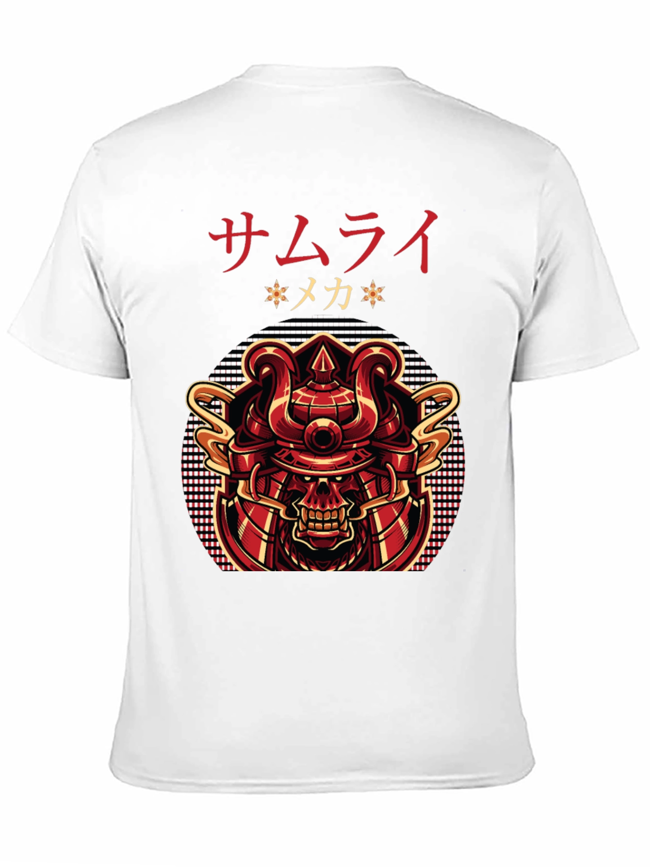 Samurai Mecha Graphic Tee - Bold Japanese Design