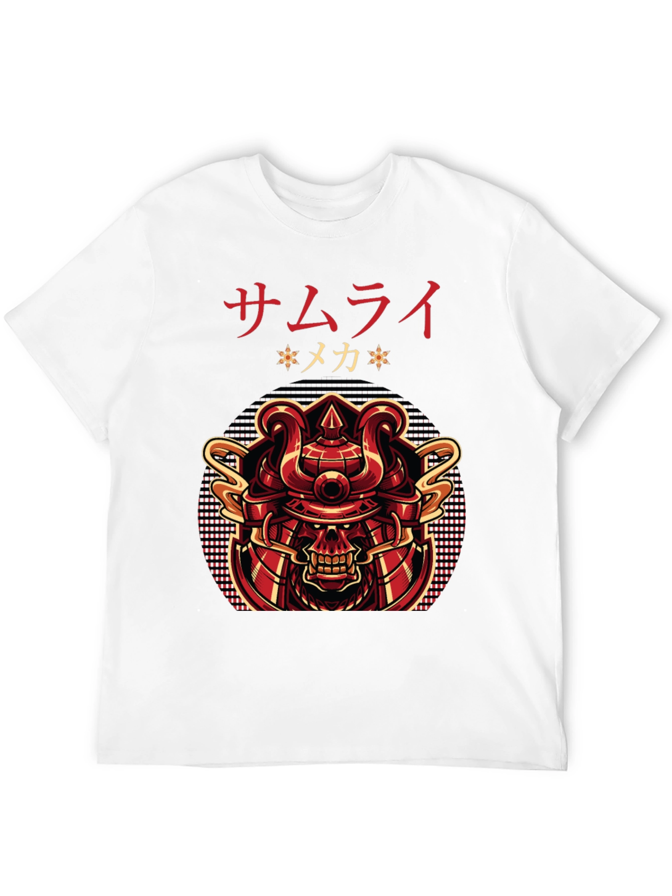 Samurai Mecha Graphic Tee - Bold Japanese Design