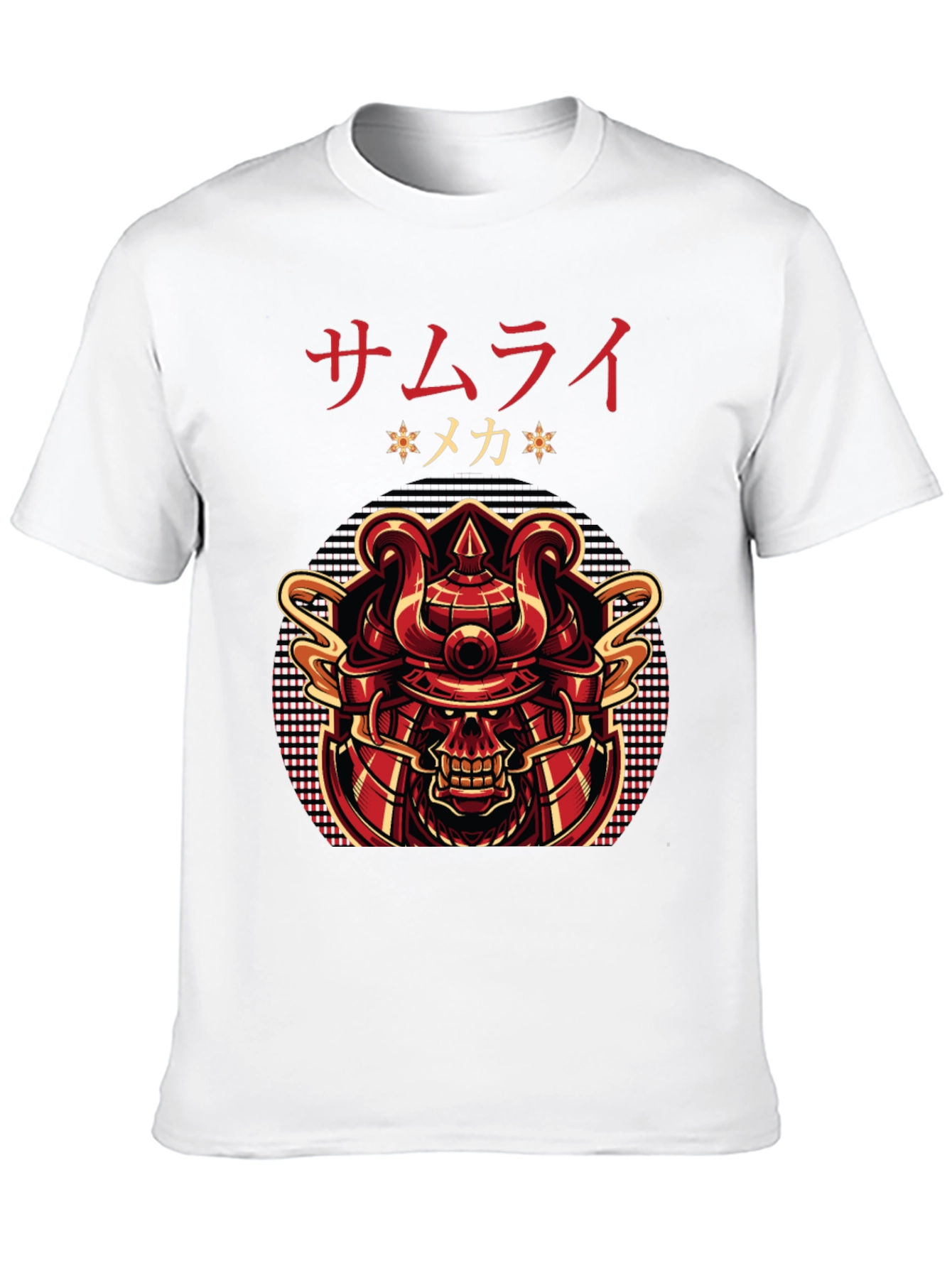 Samurai Mecha Graphic Tee - Bold Japanese Design