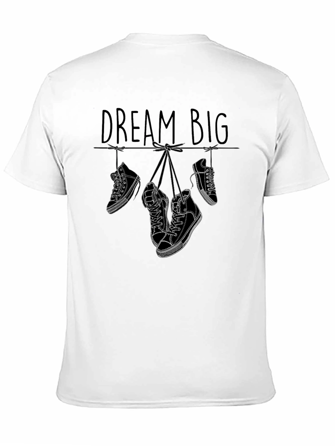 Dream Big Sneaker Graphic Tee - Stylish Black T-Shirt