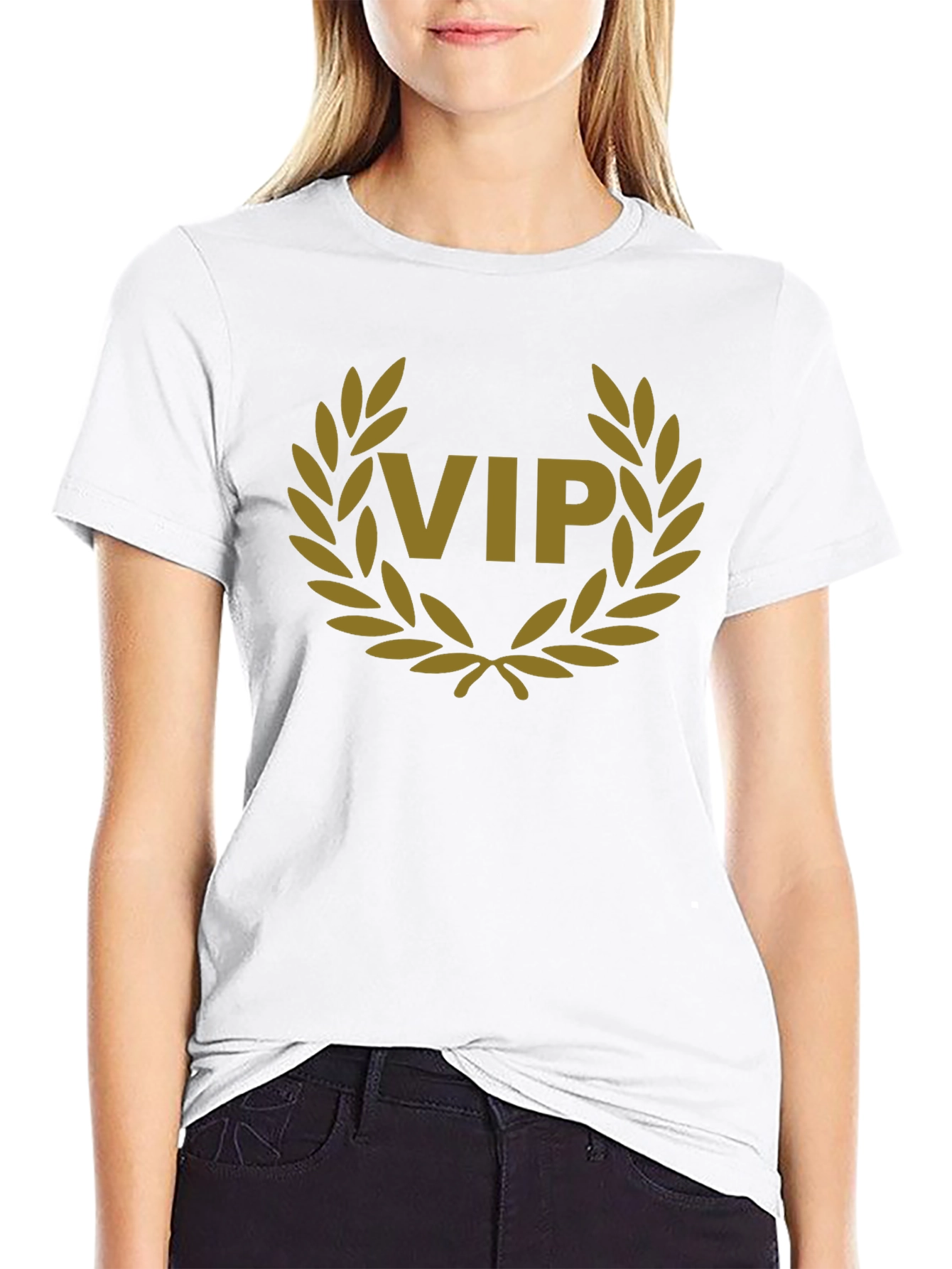 VIP Laurel Wreath Graphic Tee - Premium Cotton Blend