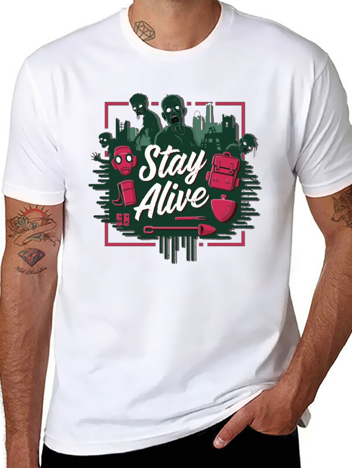 Stay Alive Zombie Apocalypse T-Shirt