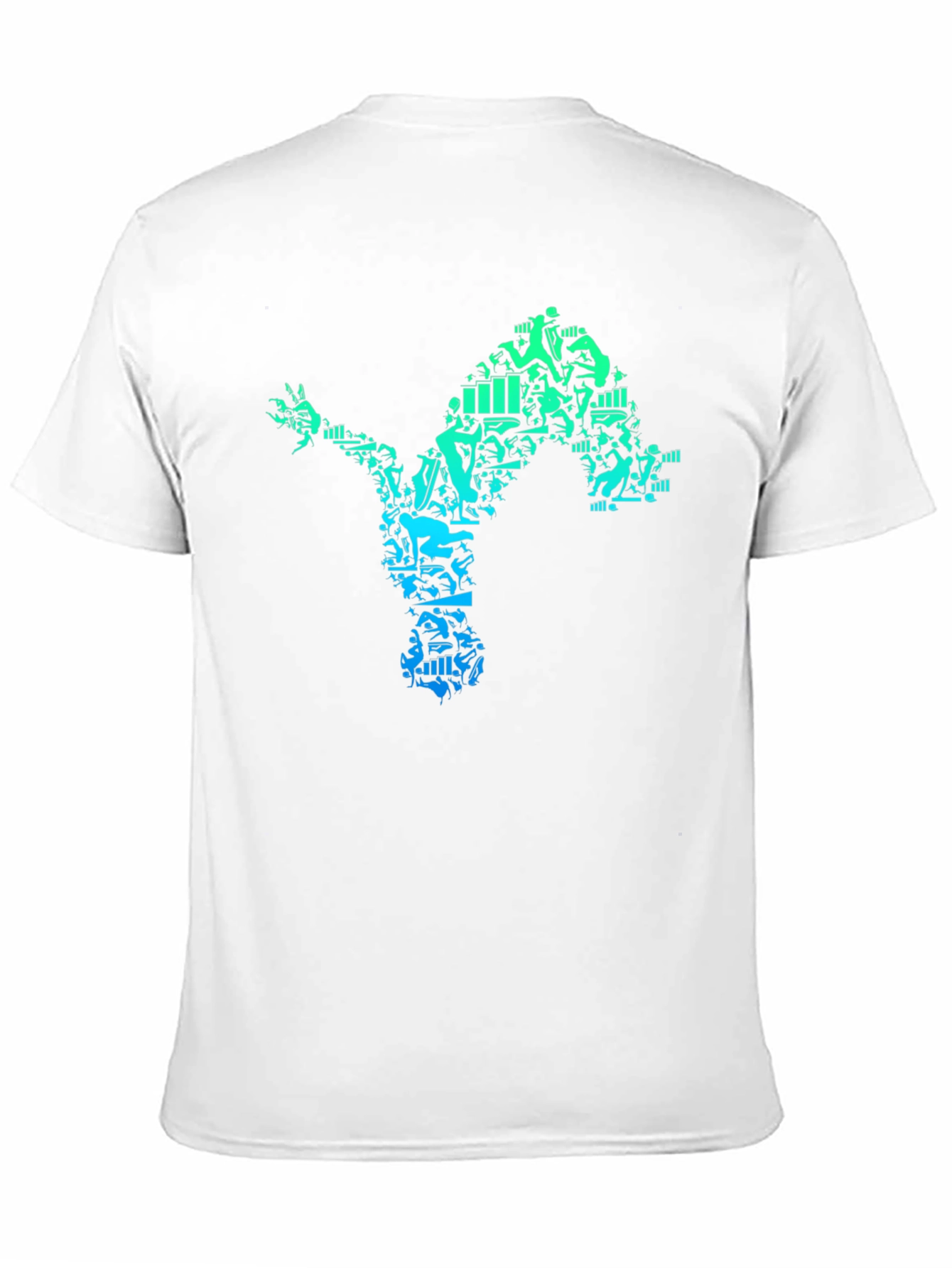 Athlete Silhouette Black Graphic Tee