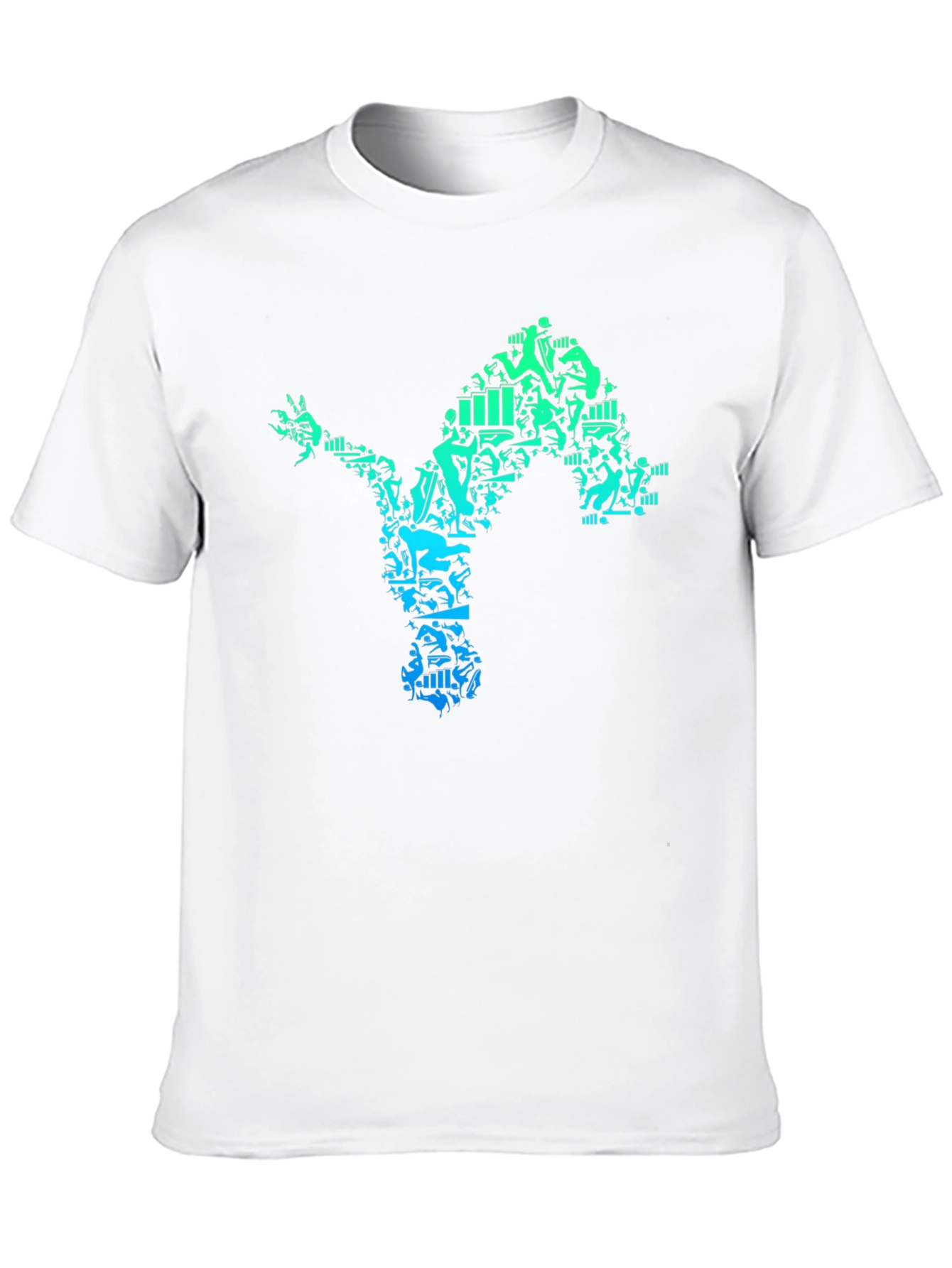 Athlete Silhouette Black Graphic Tee