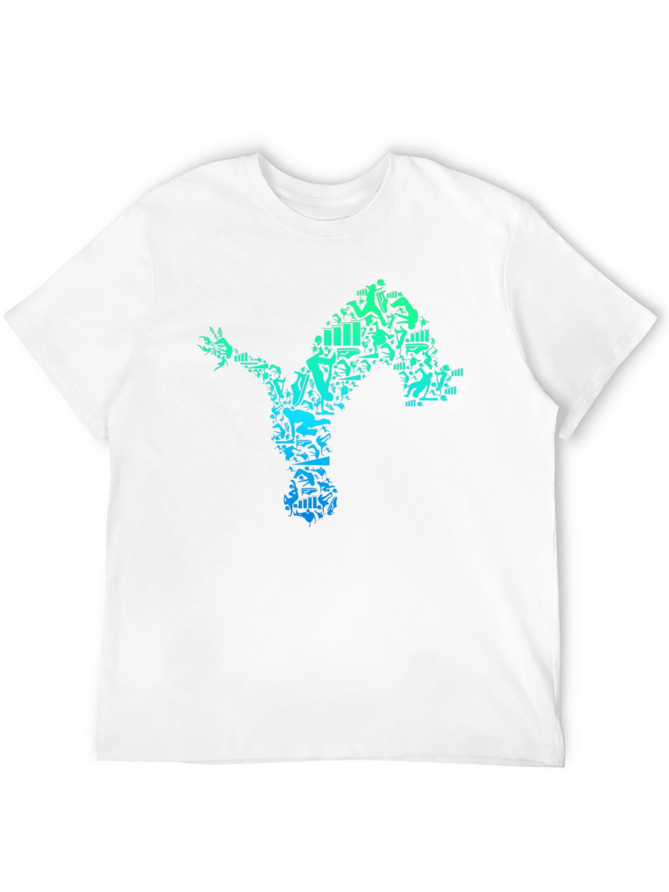 Athlete Silhouette Black Graphic Tee