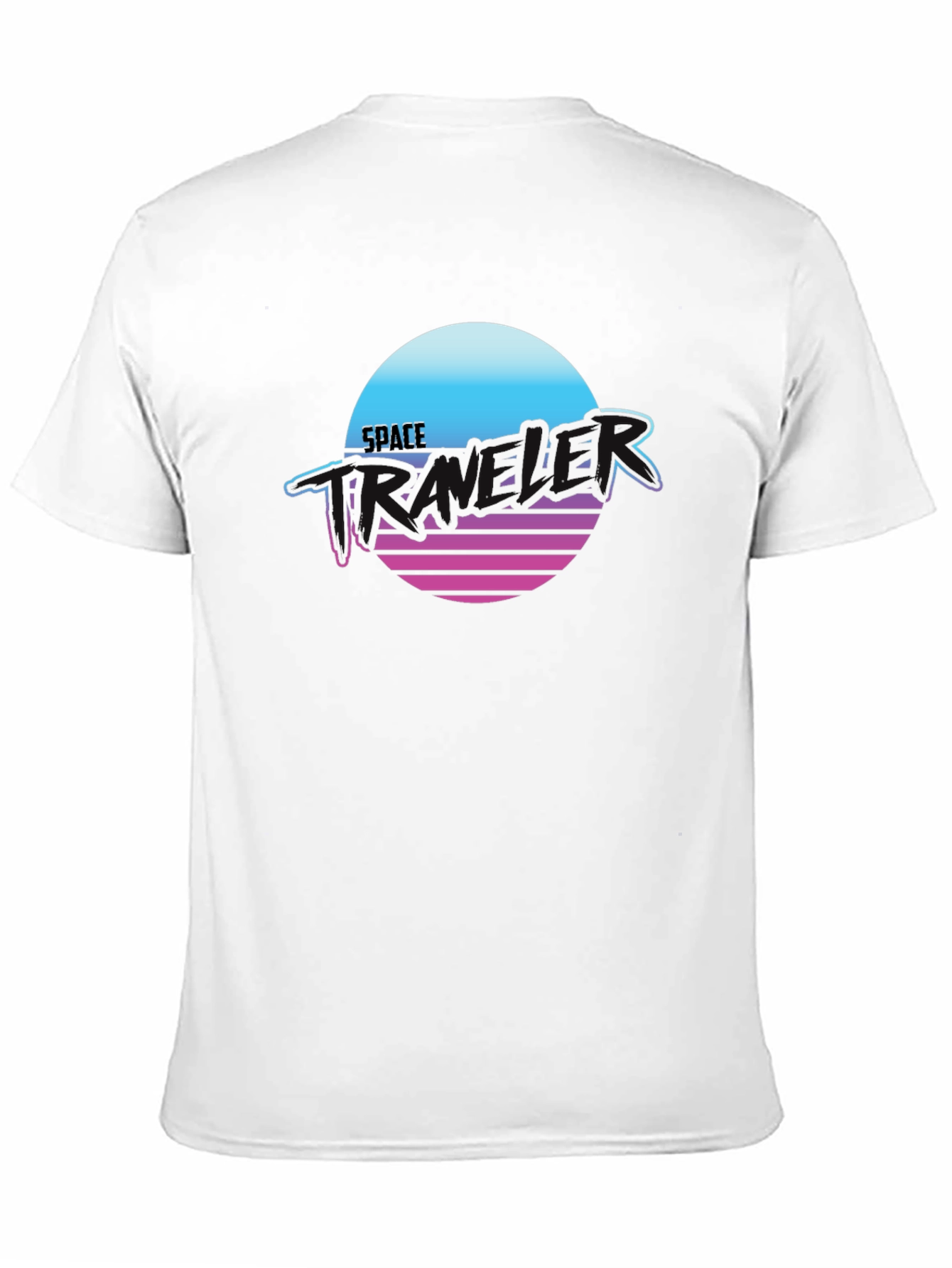 Space Traveler Retro T-Shirt - Black