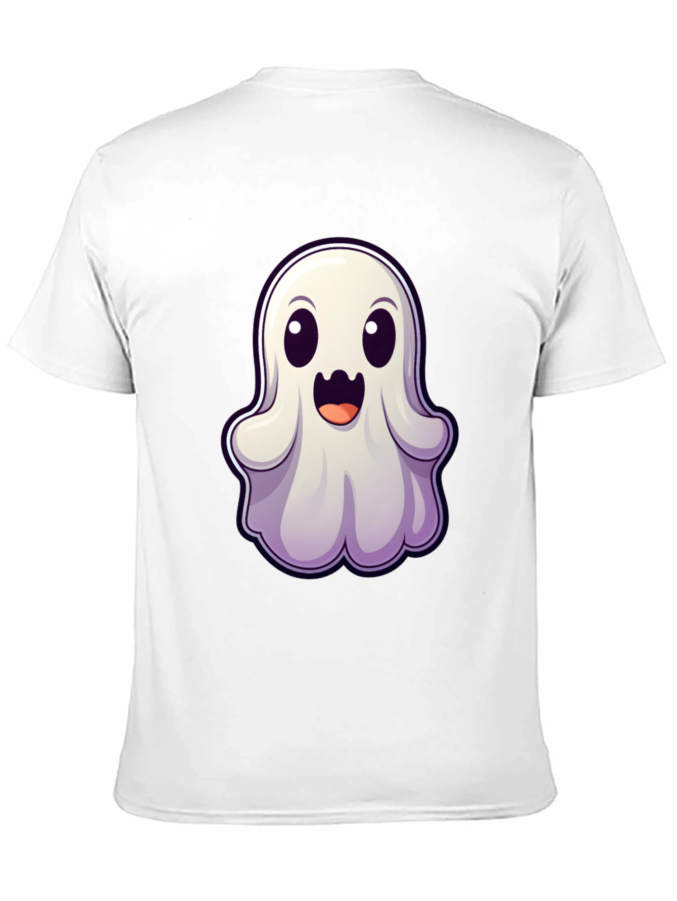 Cute Ghost Graphic Tee - Halloween Fun!