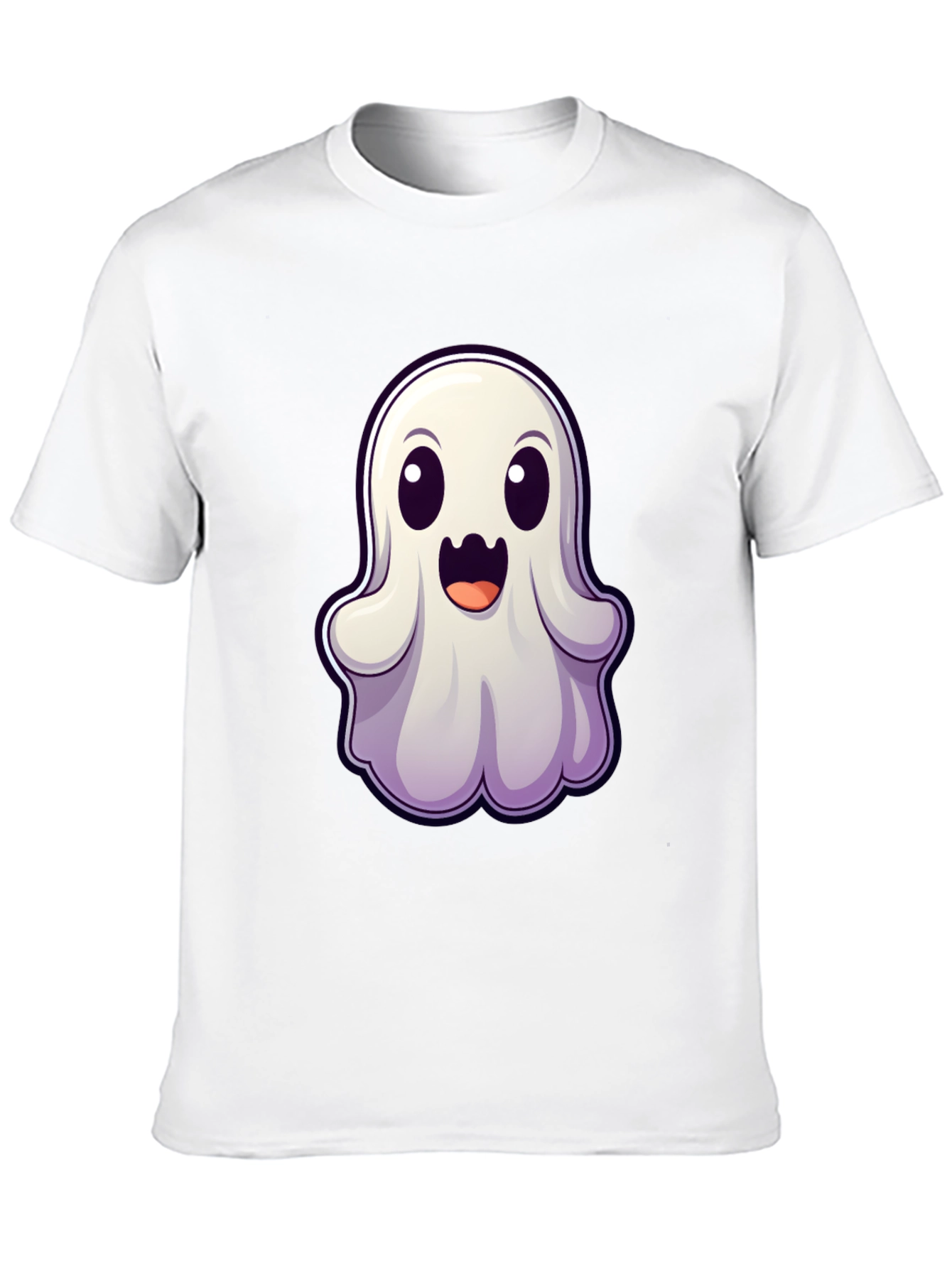 Cute Ghost Graphic Tee - Halloween Fun!