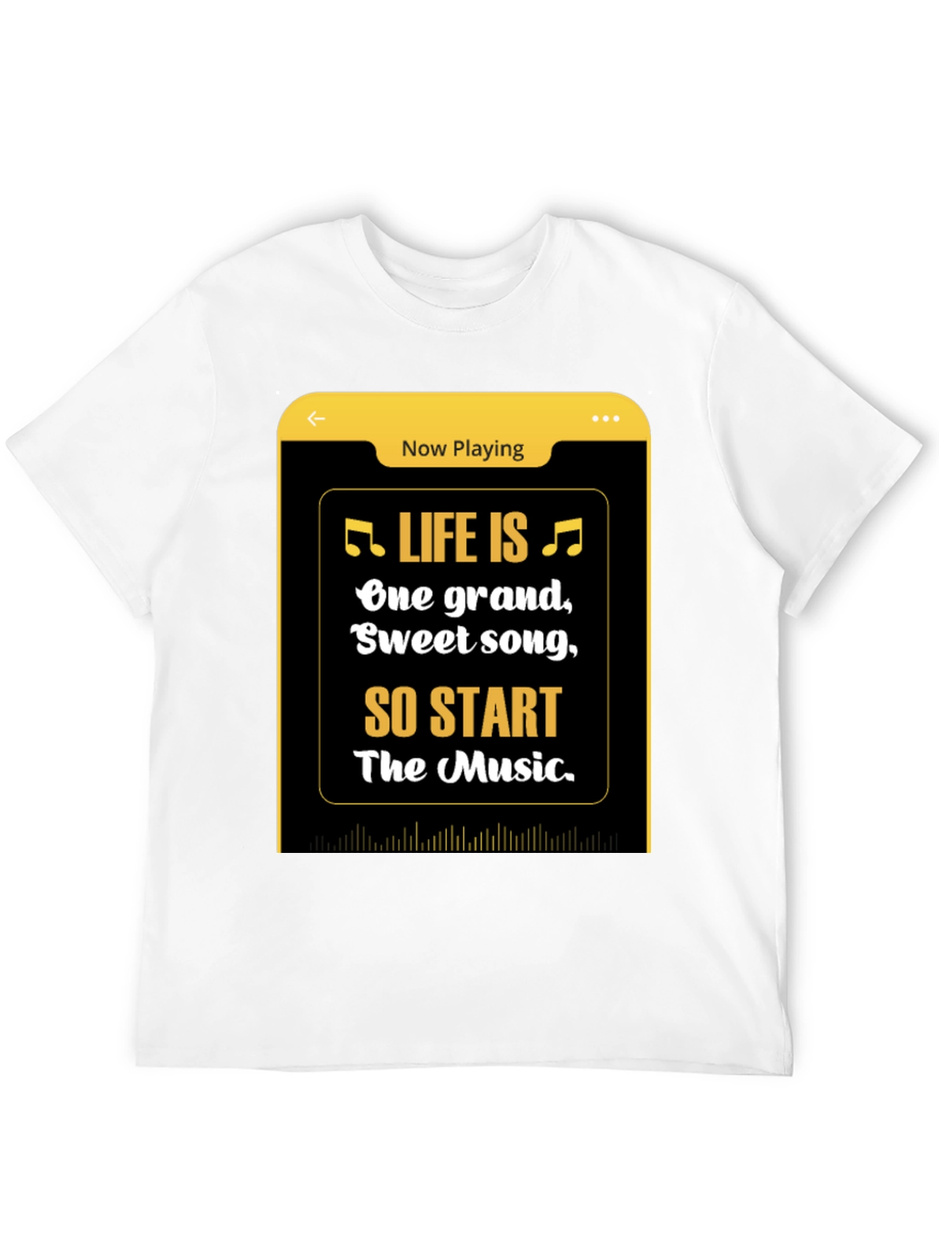 Life is Music Graphic Tee - Black