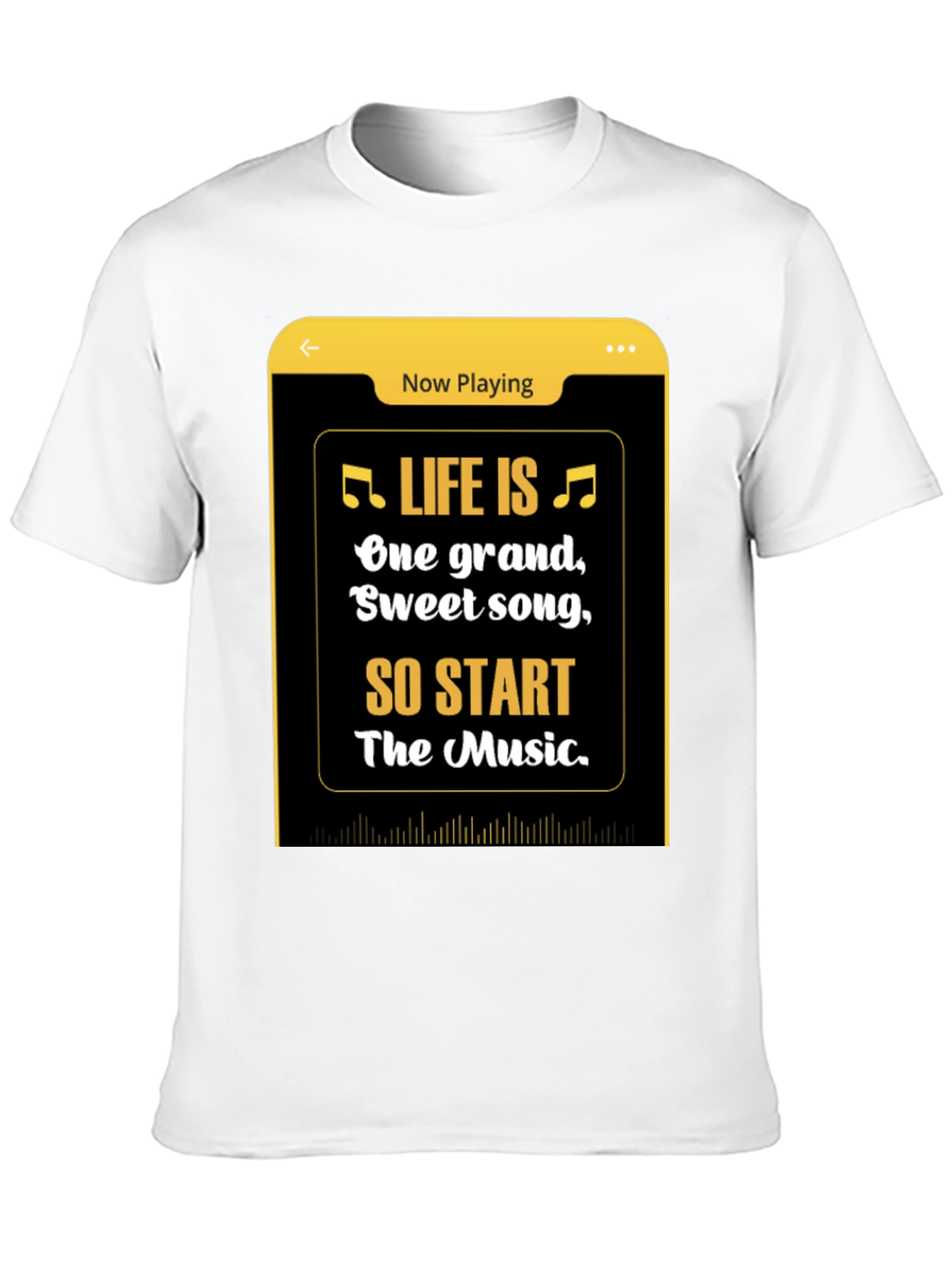 Life is Music Graphic Tee - Black