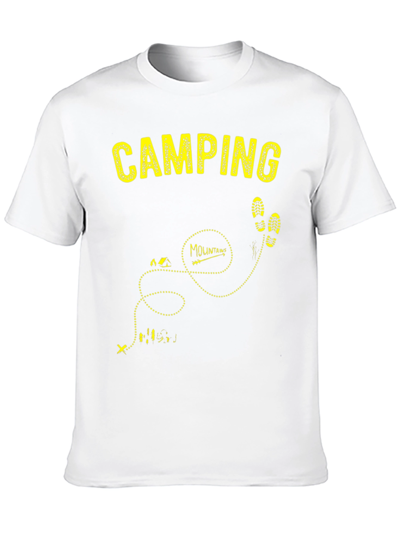 Camping Adventure T-Shirt - Black Graphic Tee