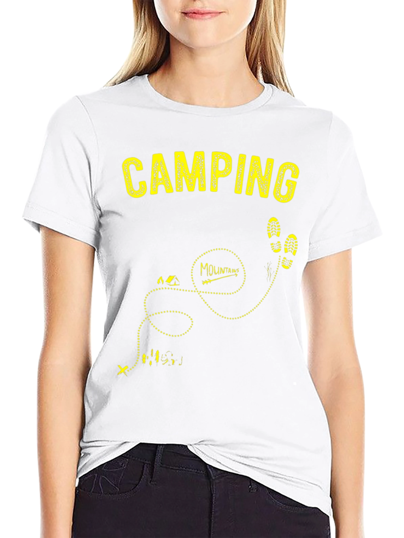 Camping Adventure T-Shirt - Black Graphic Tee