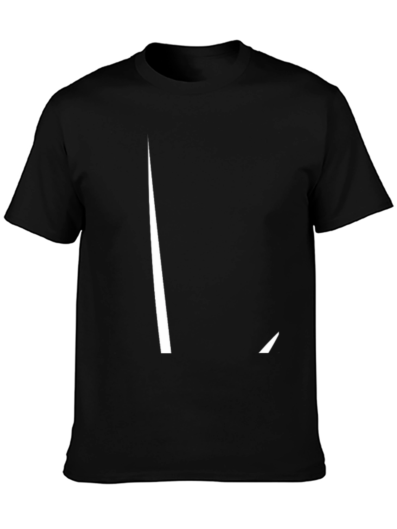 Minimalist Black T-Shirt with L Design