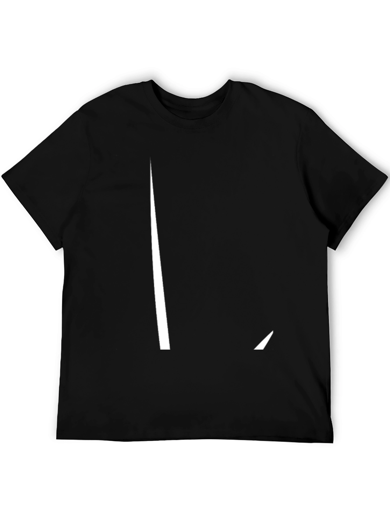 Minimalist Black T-Shirt with L Design