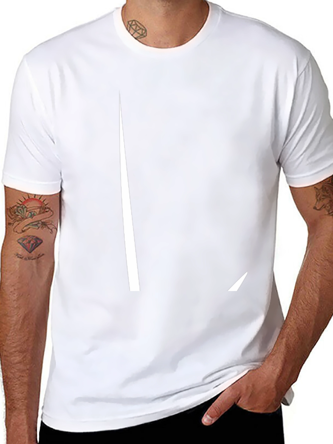 Minimalist Black T-Shirt with L Design