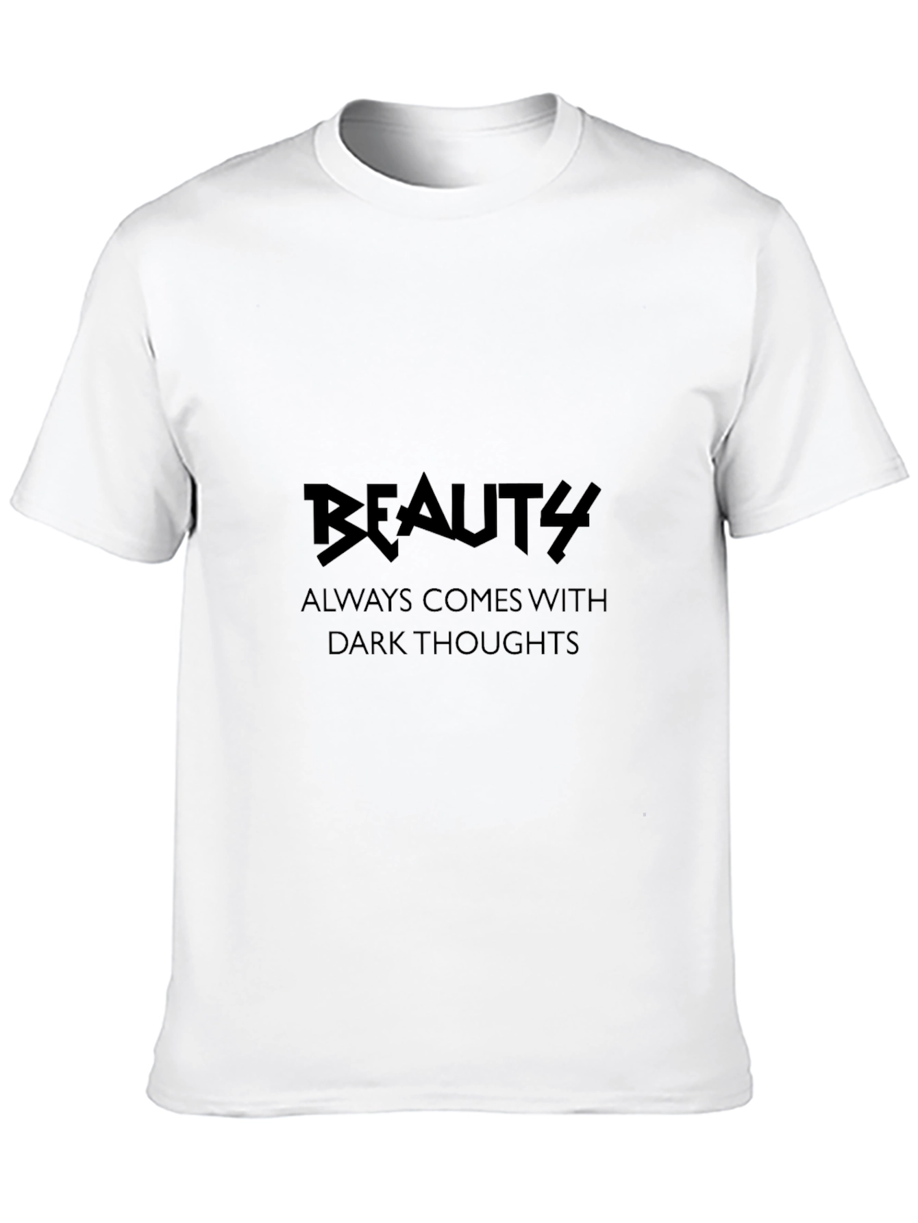 Beauty Dark Thoughts Black Graphic Tee