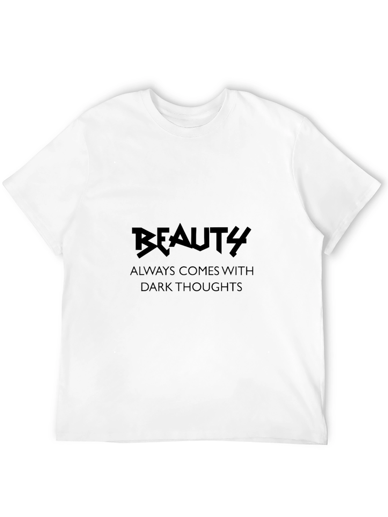 Beauty Dark Thoughts Black Graphic Tee