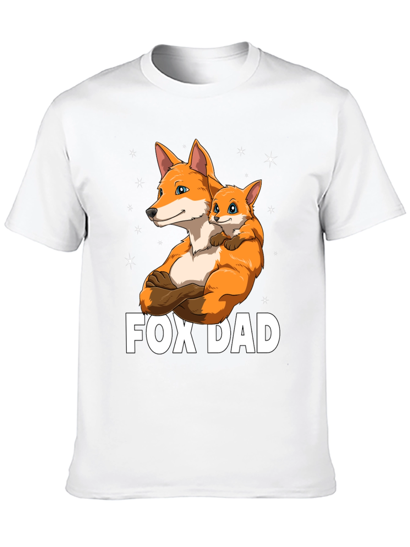 Fox Dad Graphic T-Shirt - Fathers Day Gift