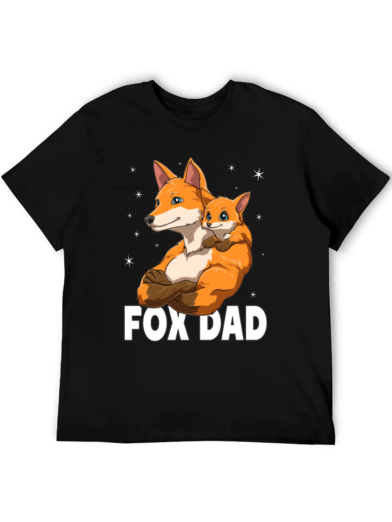 Fox Dad Graphic T-Shirt - Fathers Day Gift