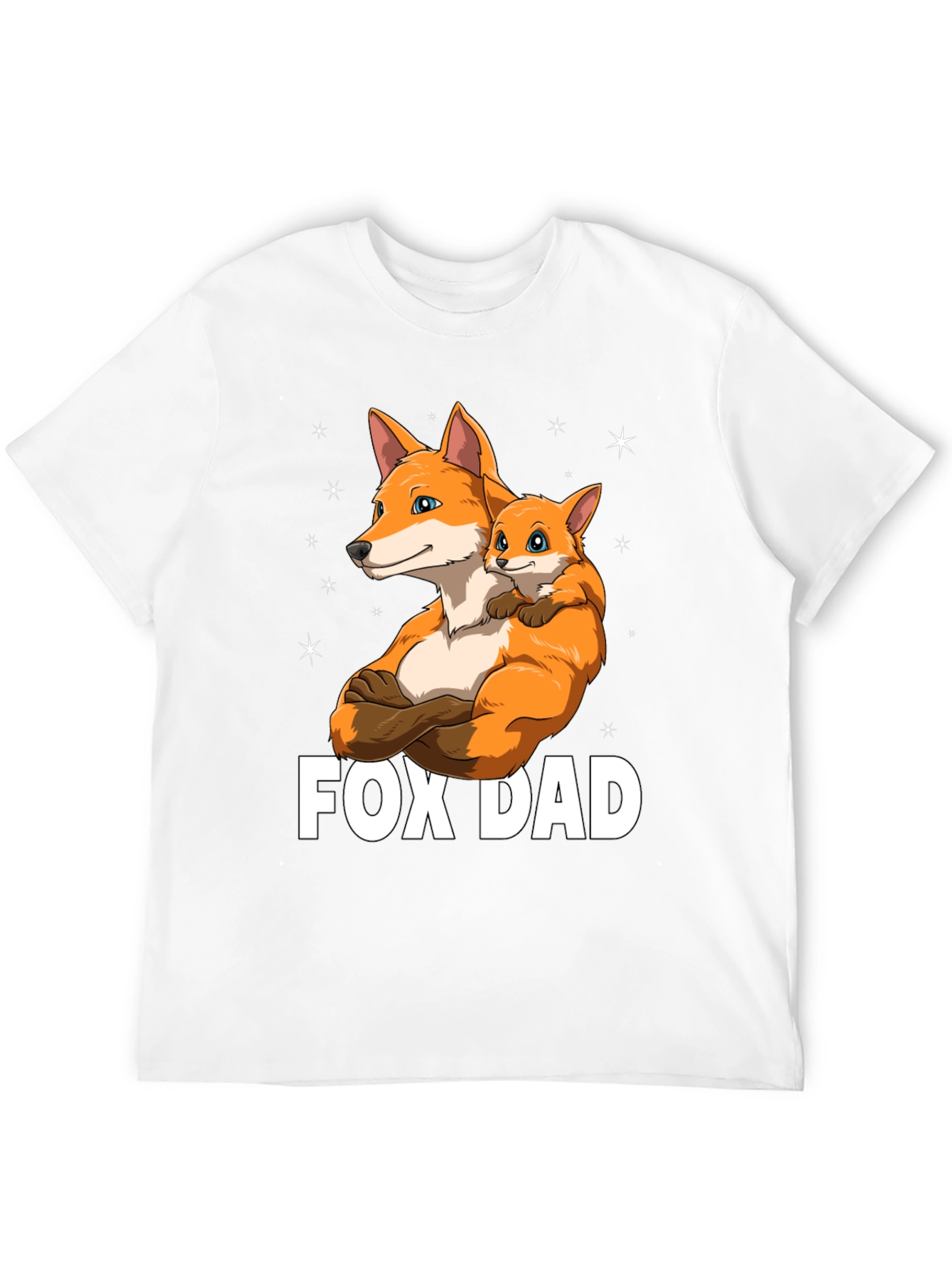 Fox Dad Graphic T-Shirt - Fathers Day Gift