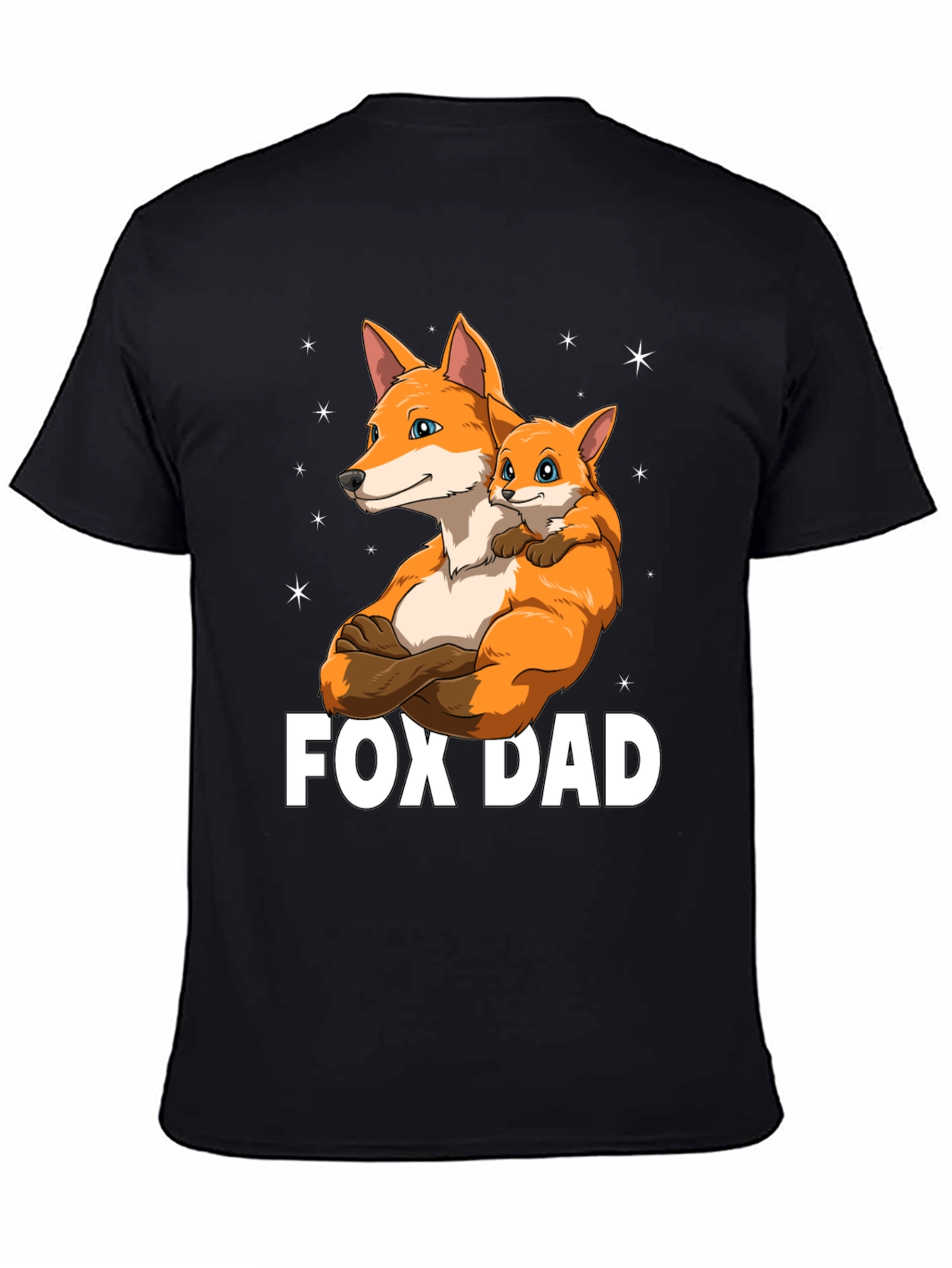 Fox Dad Graphic T-Shirt - Fathers Day Gift