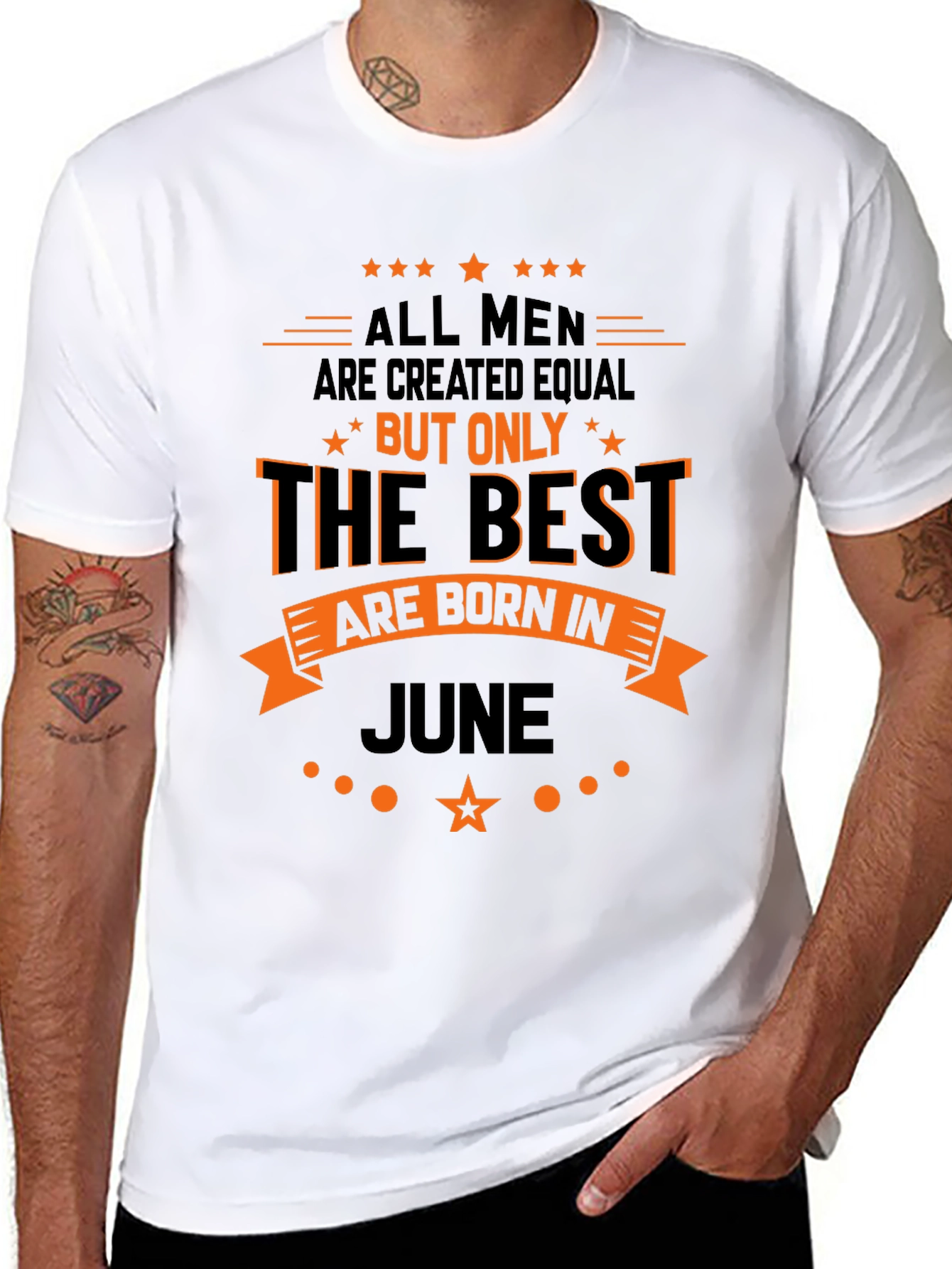 Best Men Born in June T-Shirt - Black