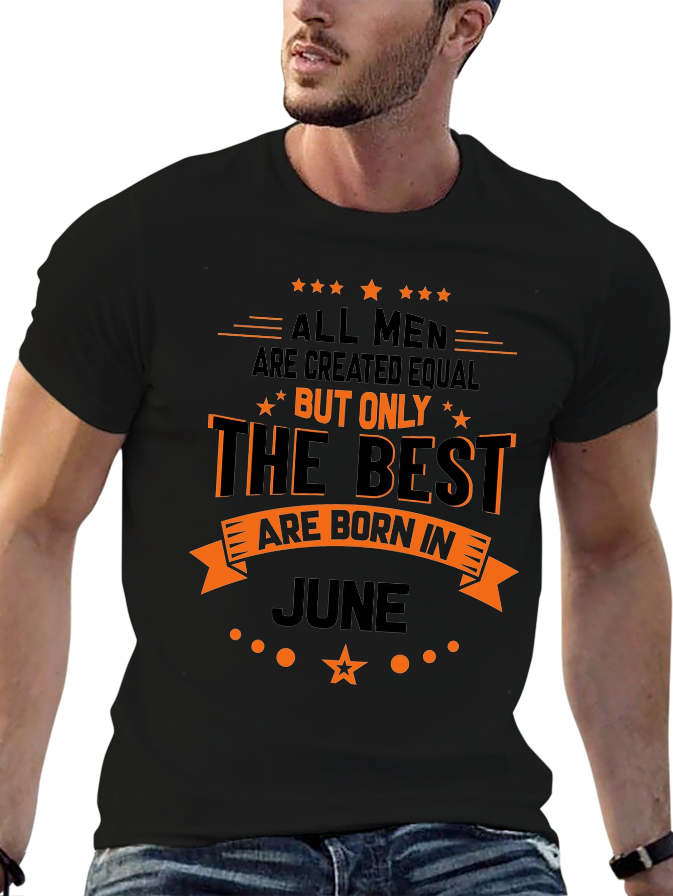 Best Men Born in June T-Shirt - Black