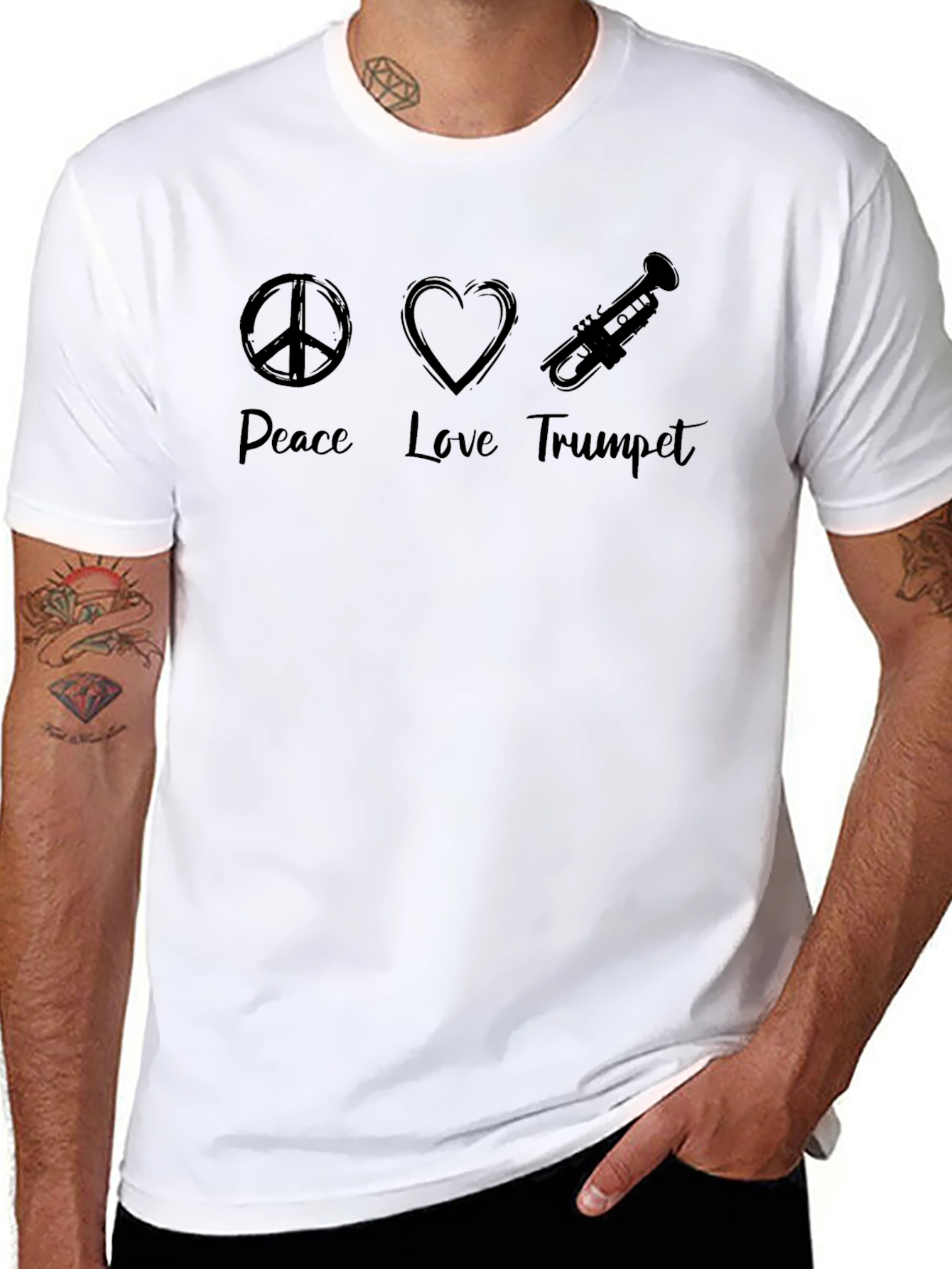 Peace Love Trumpet T-Shirt