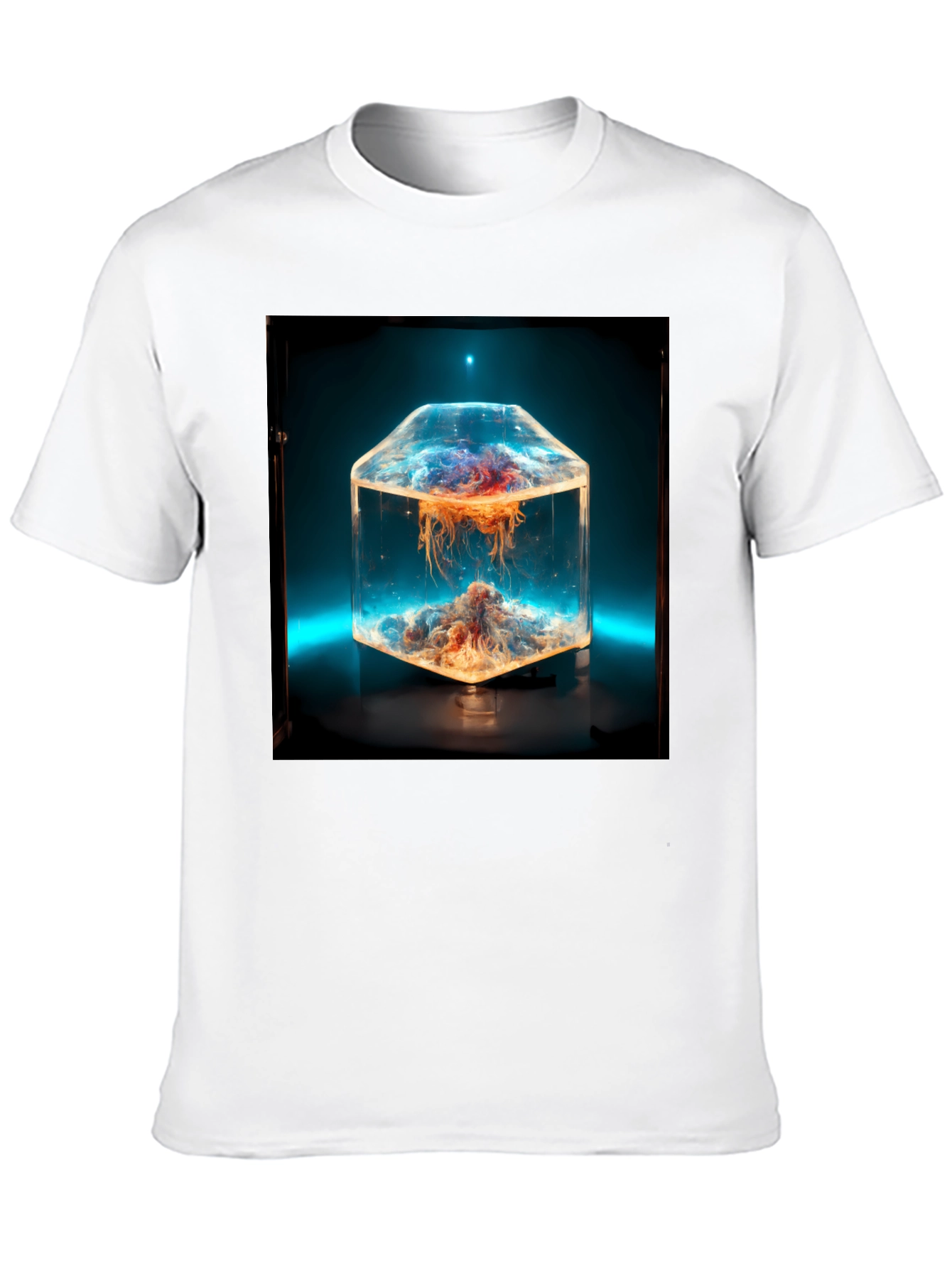 Abstract Terrarium Black T-Shirt