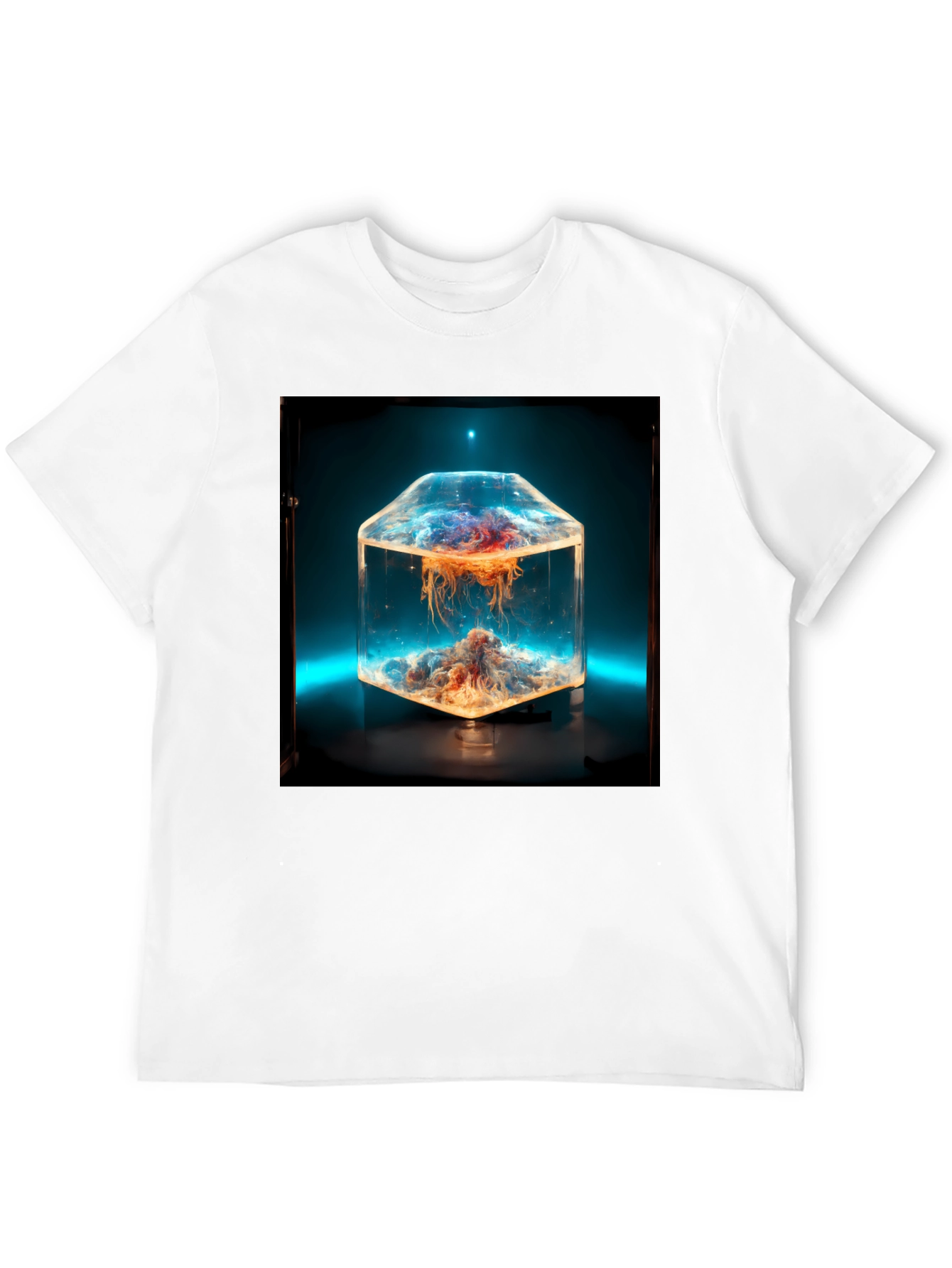 Abstract Terrarium Black T-Shirt