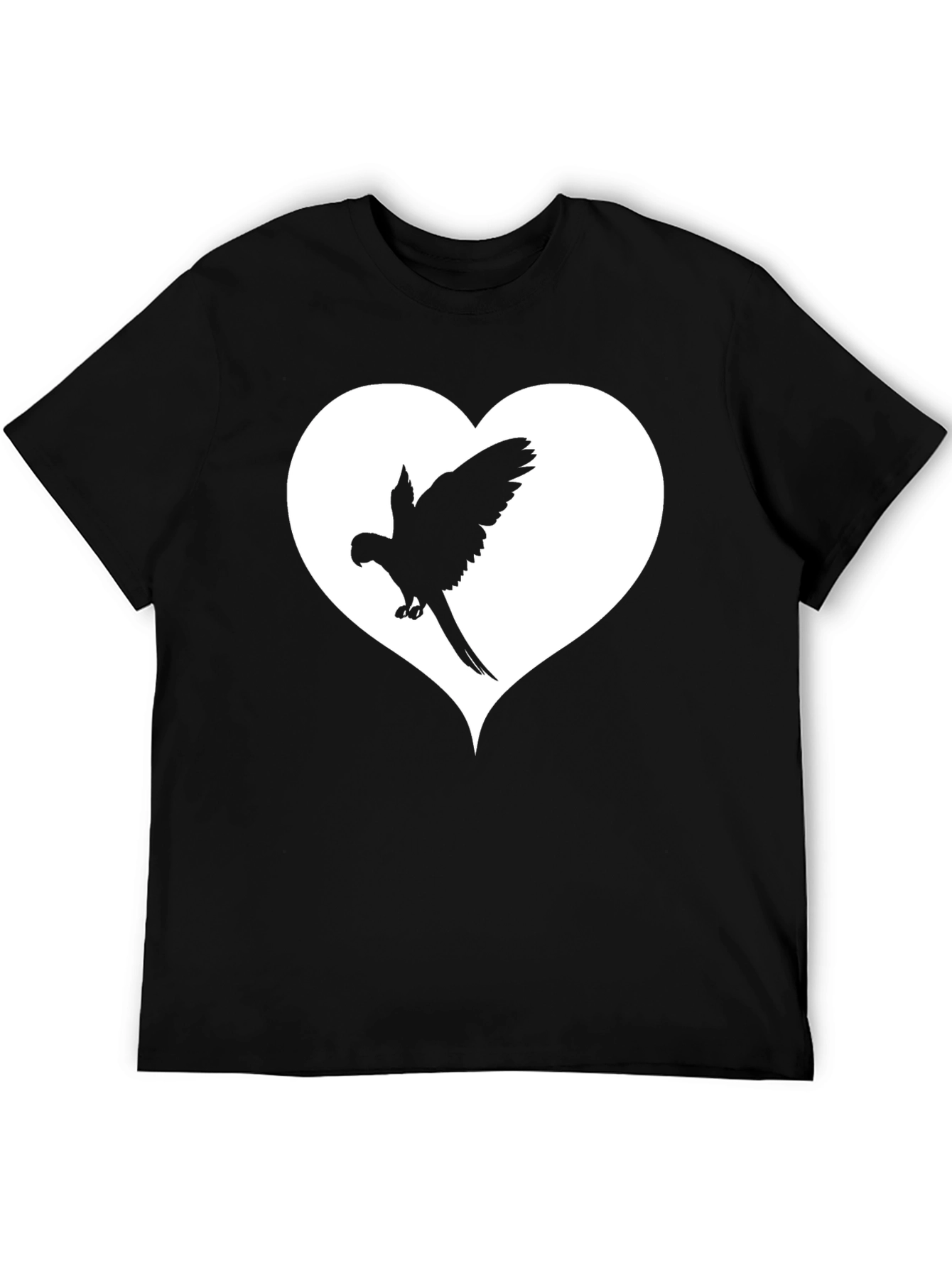 Parrot Heart Graphic Tee - Stylish Bird Lover Shirt