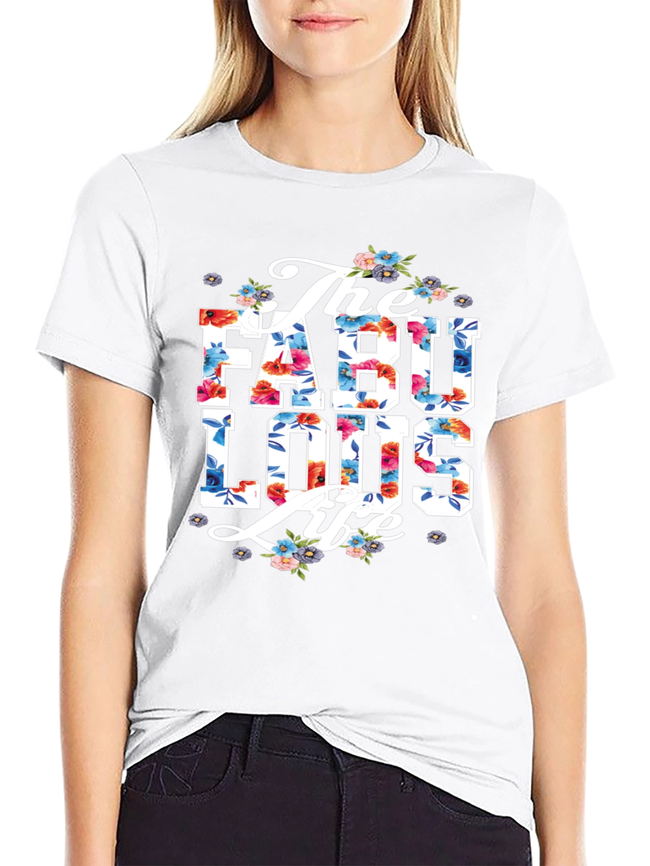 The Fabulous Life Floral Graphic Tee