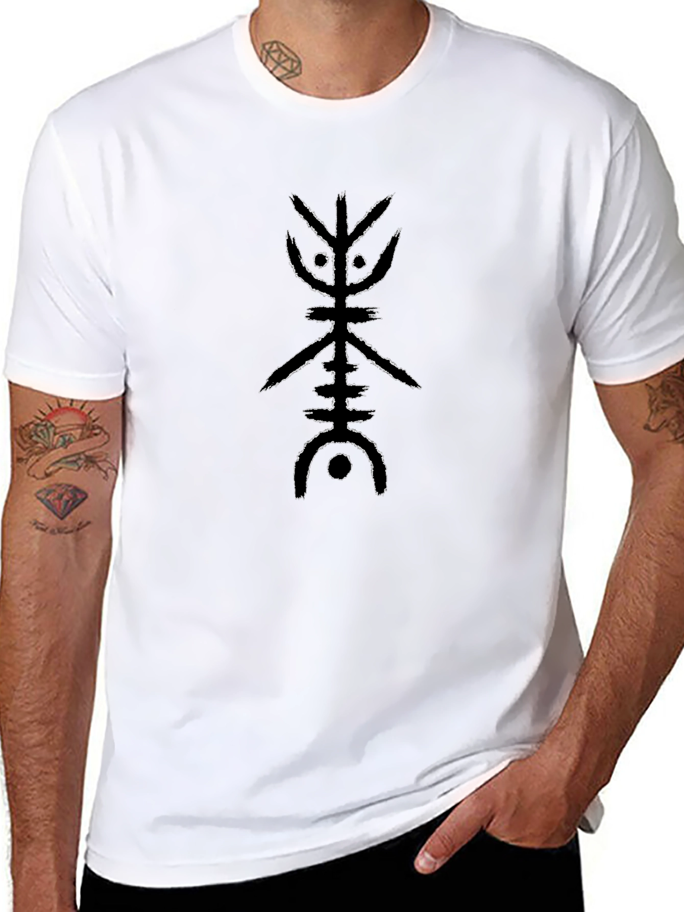 Mystic Sigil Graphic Tee - Black
