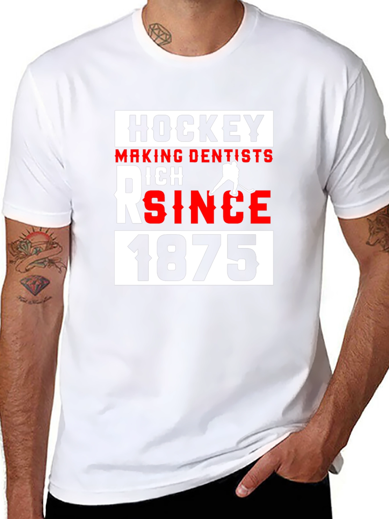 Hockey Making Dentists Rich Since 1875 Black T-Shirt