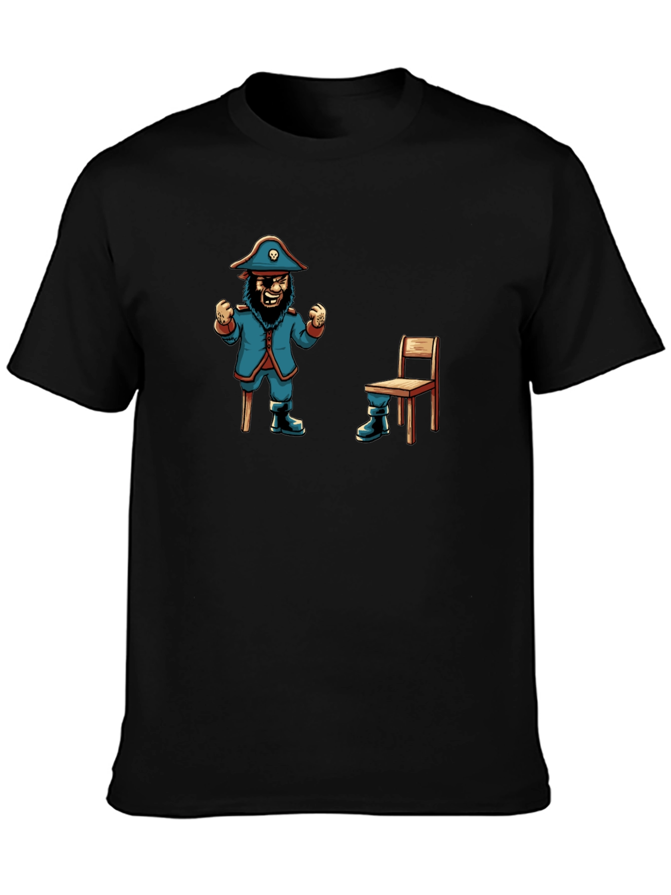 Pirate Captain & Chair T-Shirt