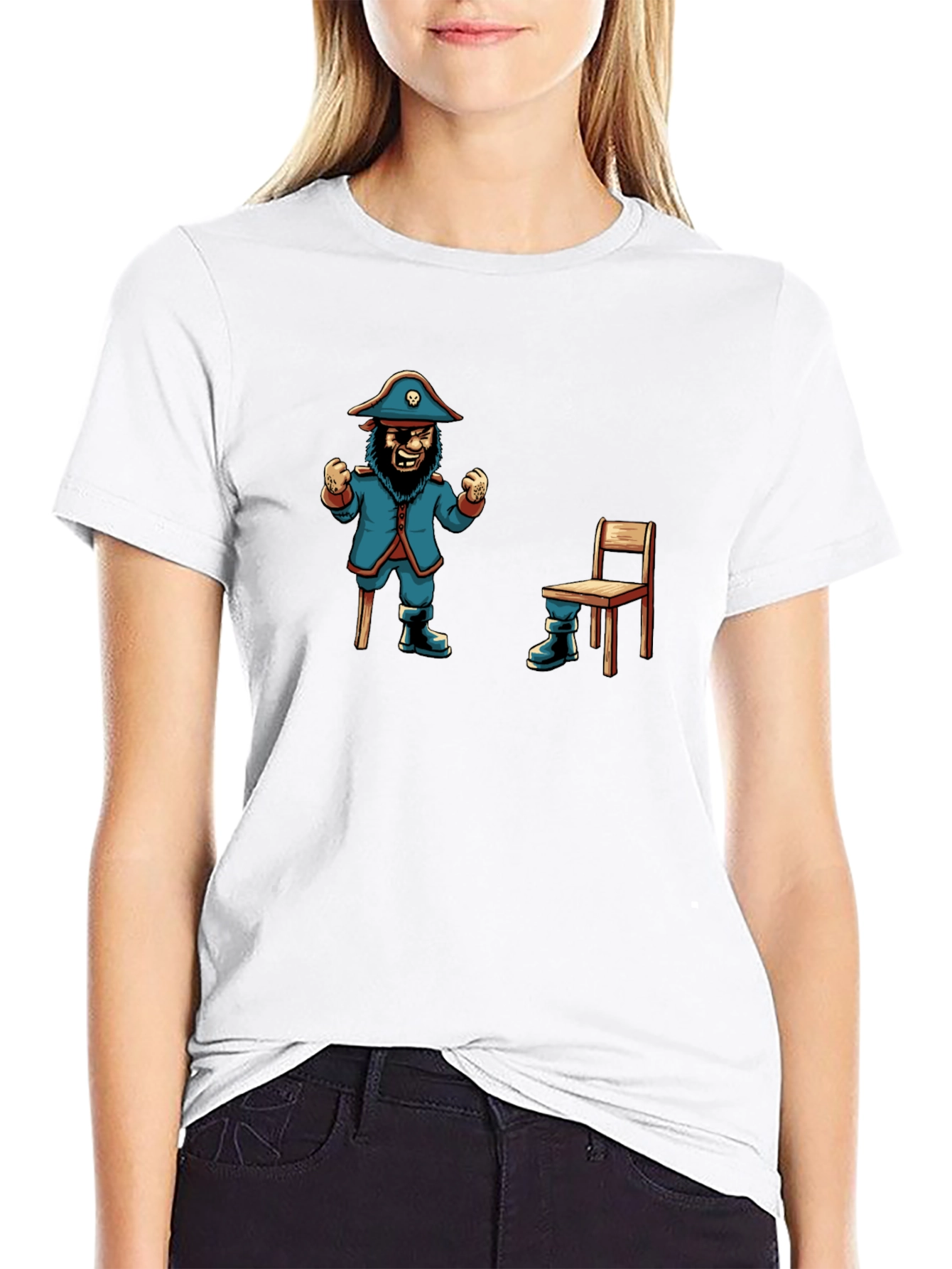 Pirate Captain & Chair T-Shirt