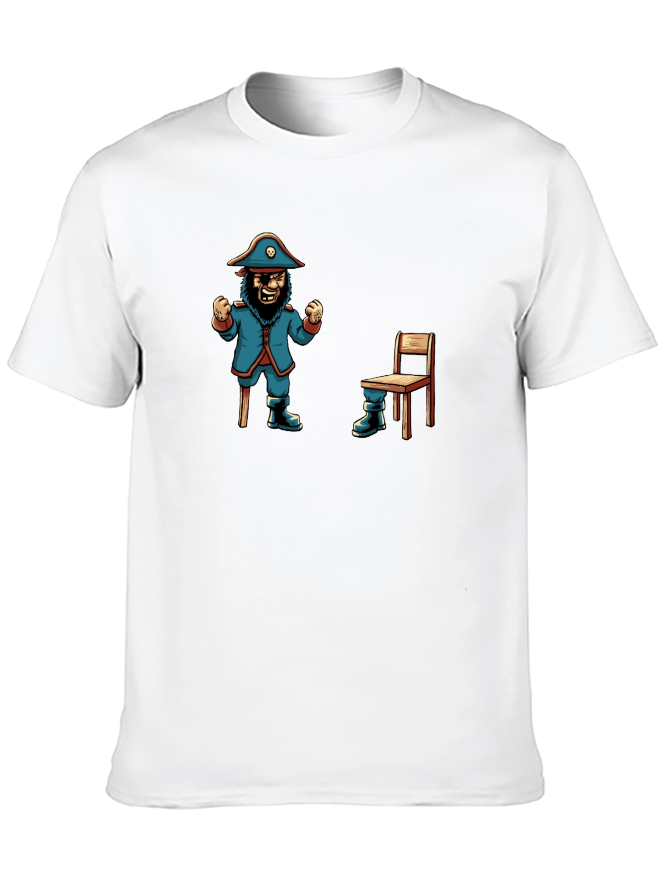 Pirate Captain & Chair T-Shirt