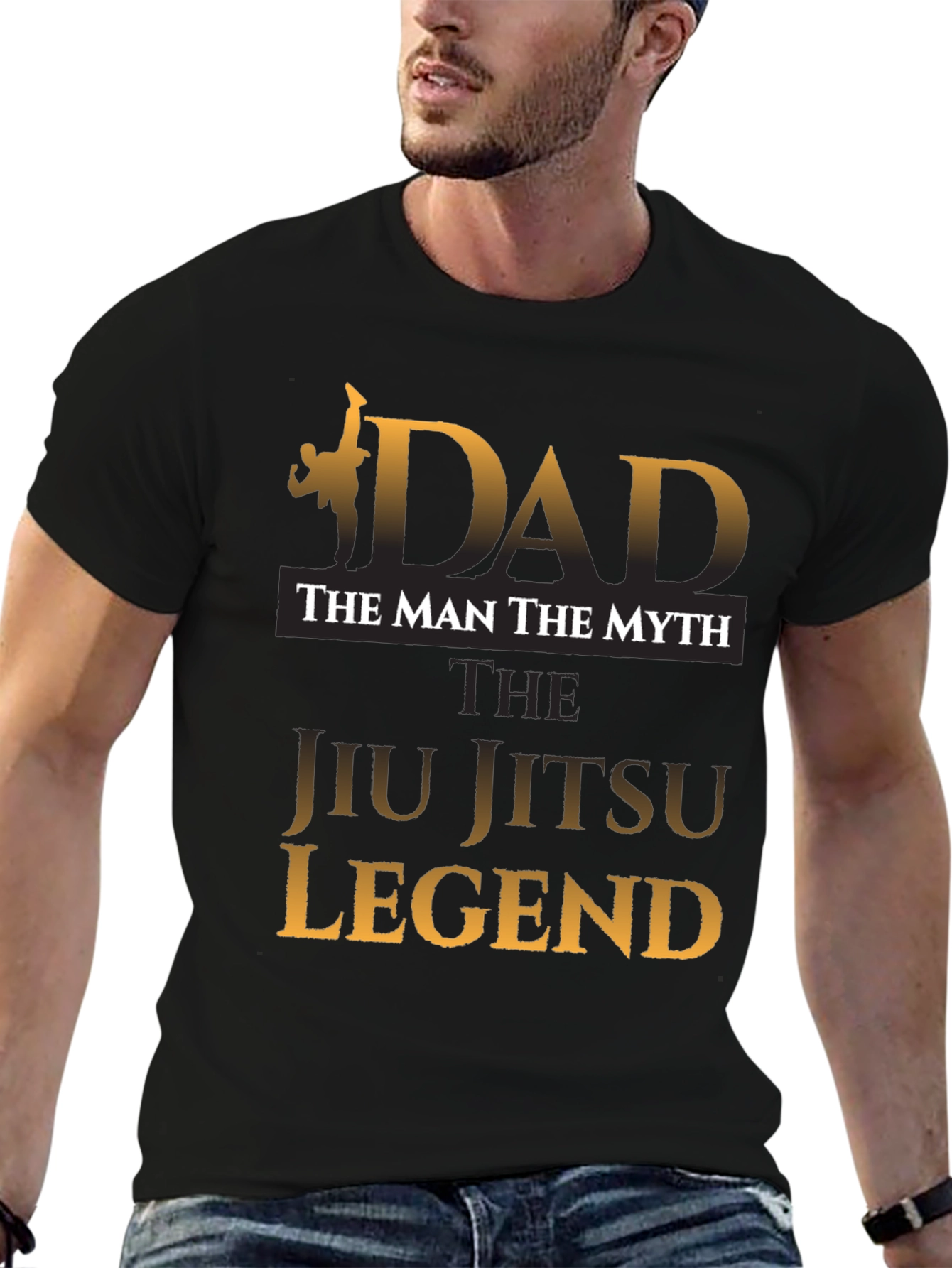 Dad Jiu Jitsu Legend Graphic T-Shirt - Martial Arts