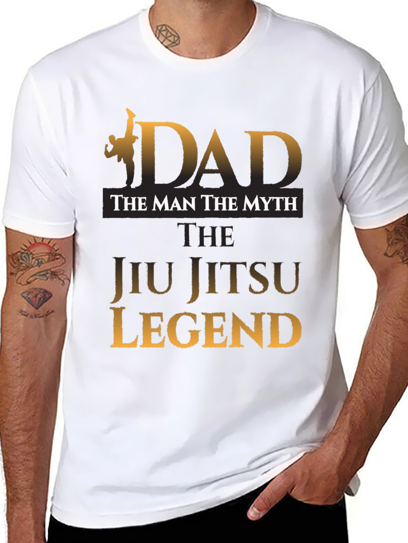 Dad Jiu Jitsu Legend Graphic T-Shirt - Martial Arts