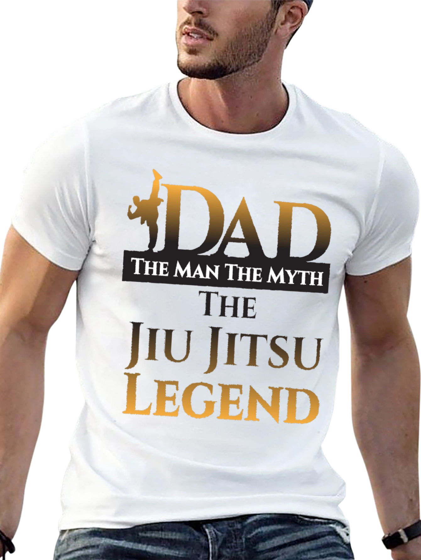 Dad Jiu Jitsu Legend Graphic T-Shirt - Martial Arts