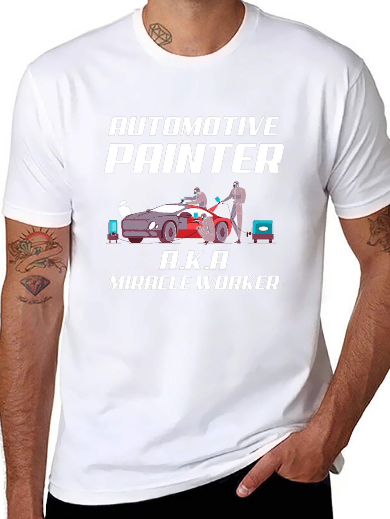 Automotive Painter T-Shirt - Miracle Worker Tee