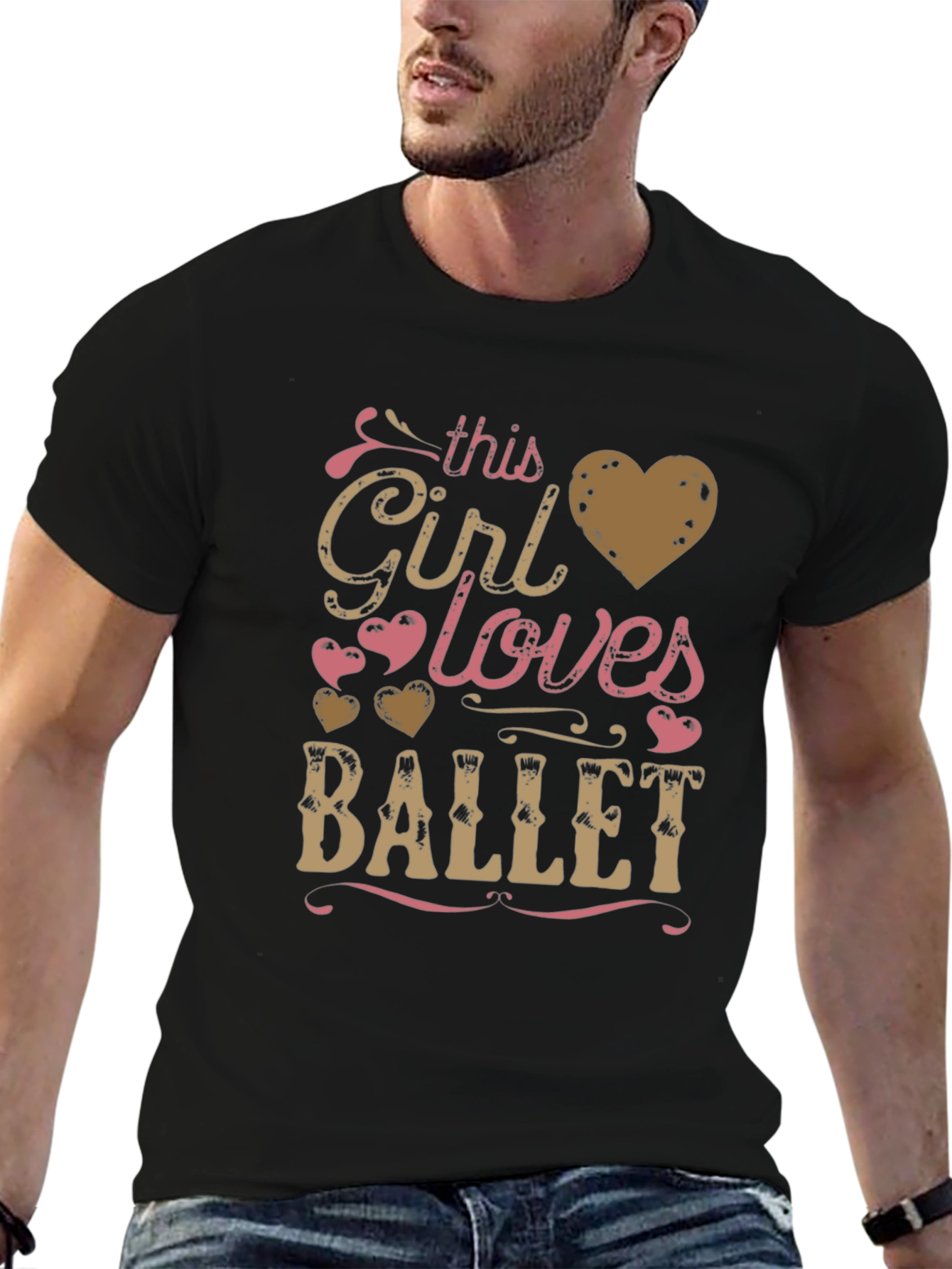 This Girl Loves Ballet Black T-Shirt