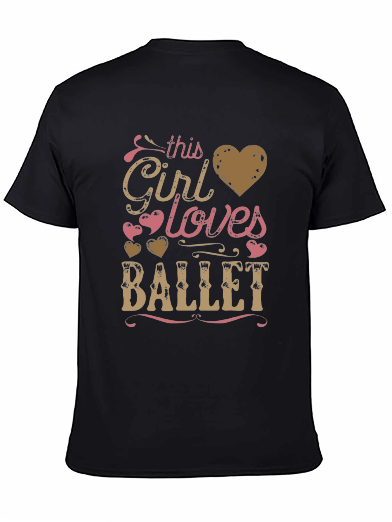 This Girl Loves Ballet Black T-Shirt