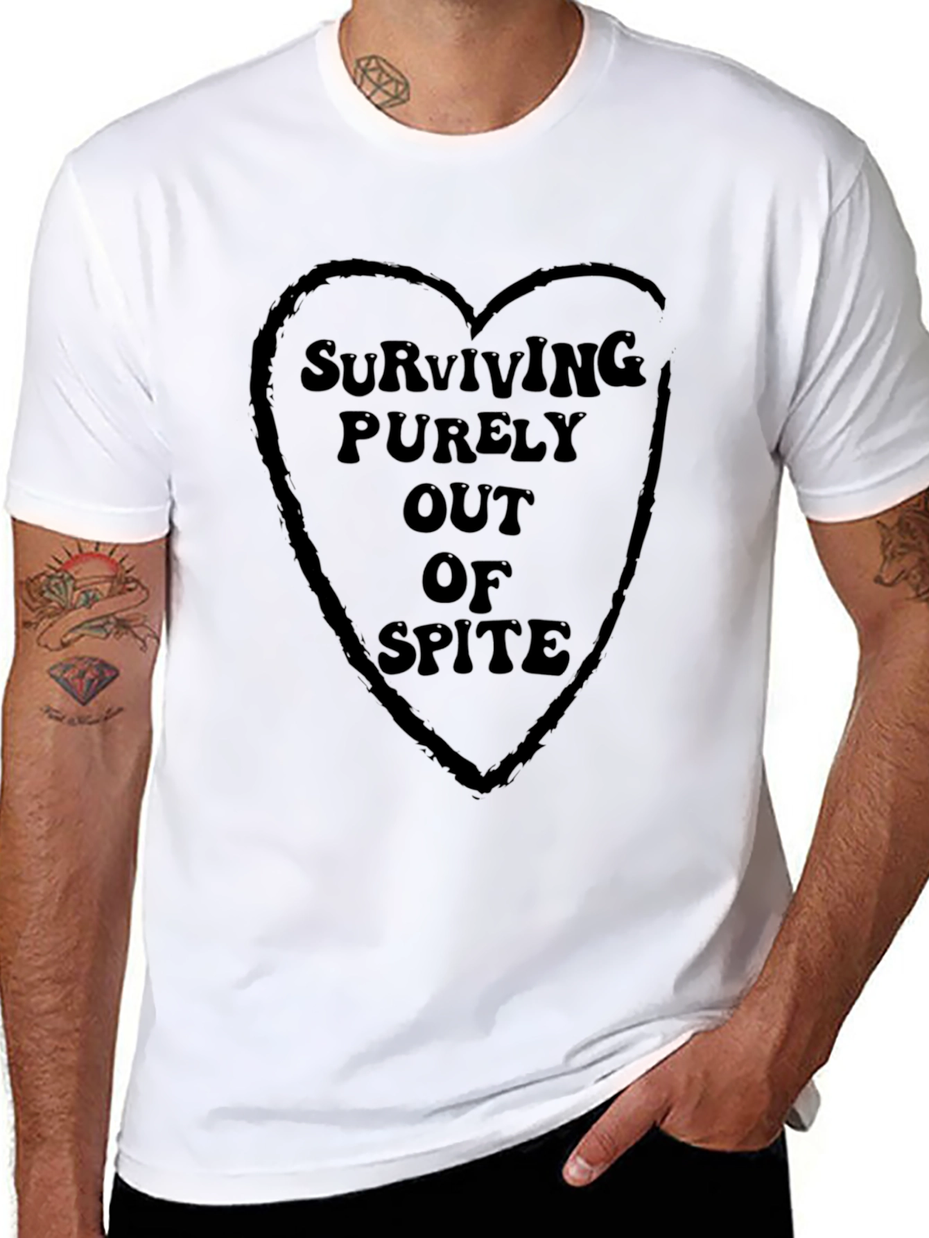 Surviving Out Of Spite Graphic T-Shirt