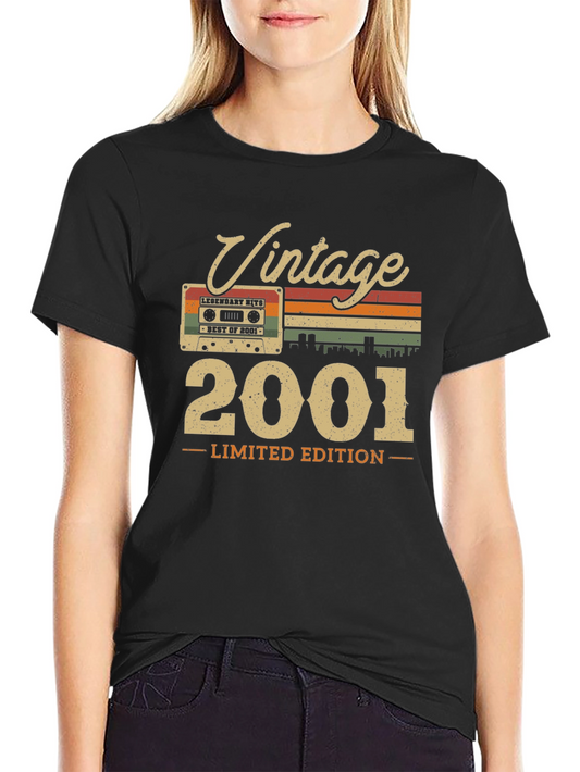 Vintage 2001 Limited Edition Cassette Tape T-Shirt