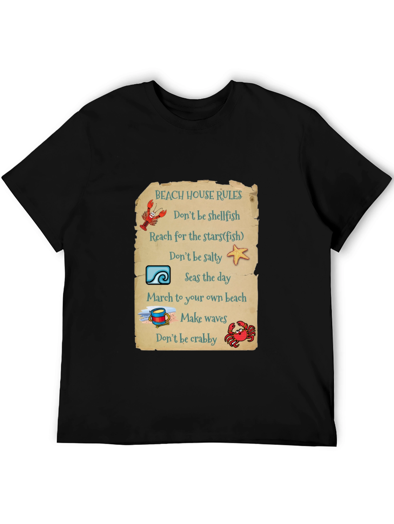 Beach House Rules Graphic T-Shirt