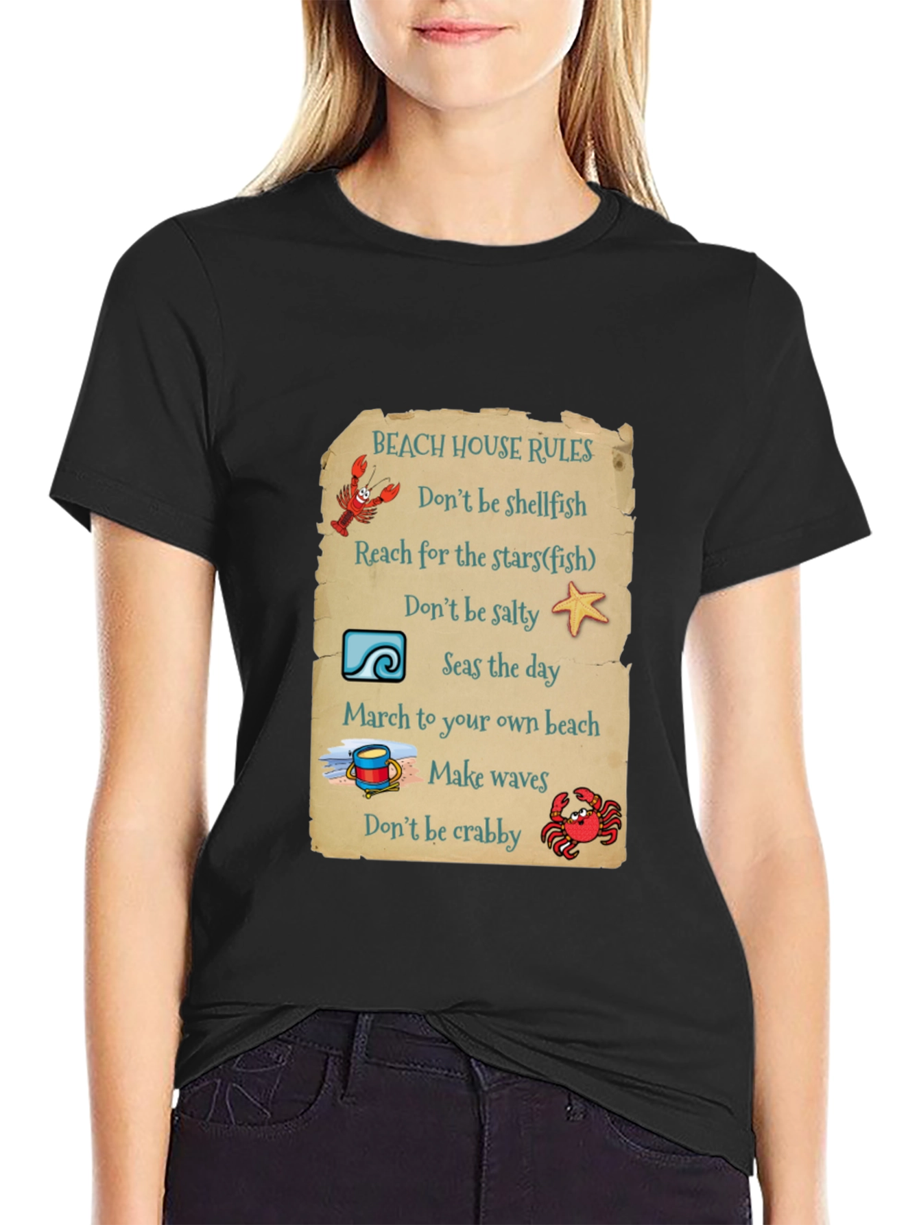 Beach House Rules Graphic T-Shirt