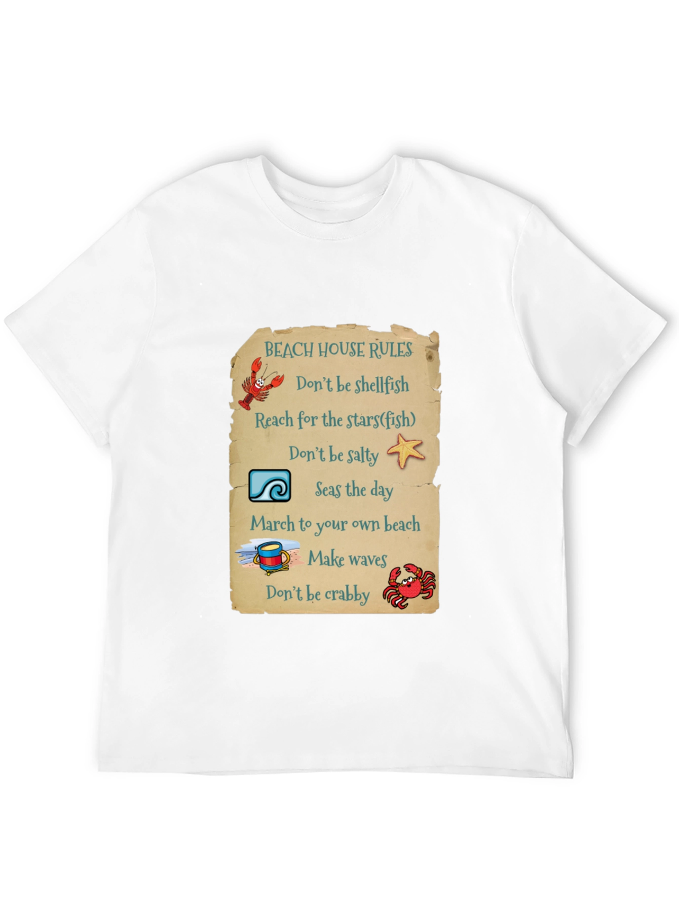 Beach House Rules Graphic T-Shirt