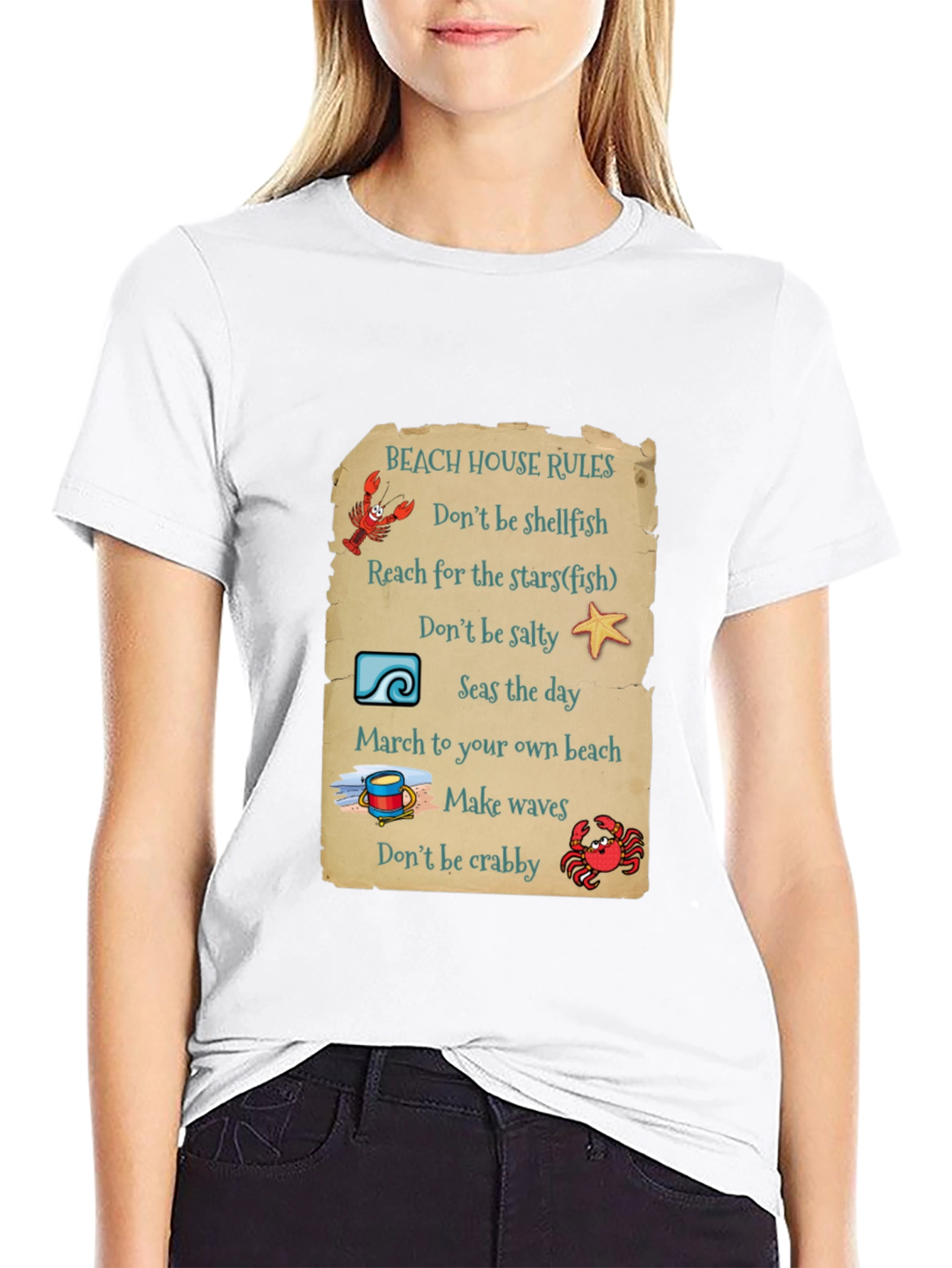 Beach House Rules Graphic T-Shirt