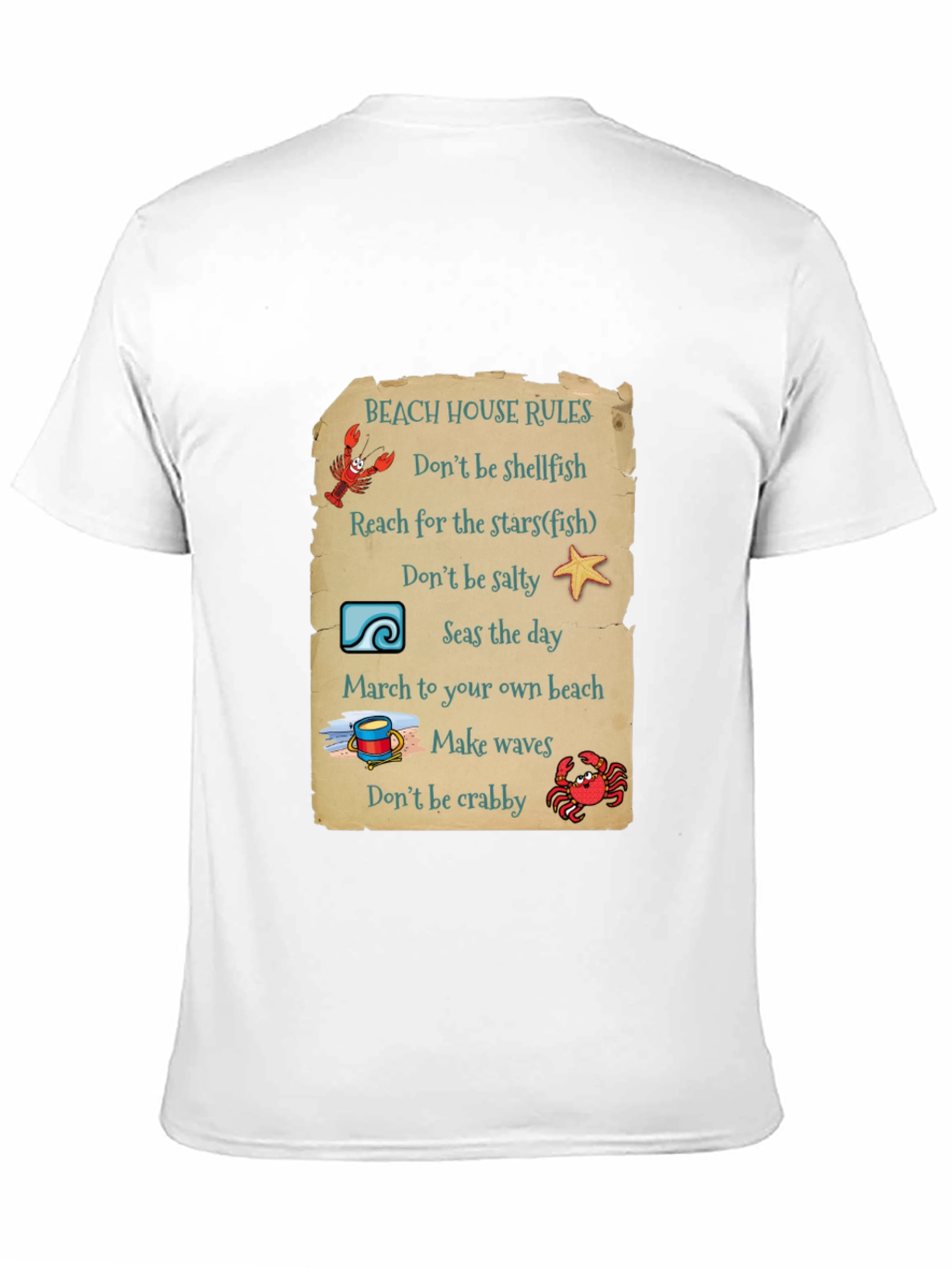 Beach House Rules Graphic T-Shirt